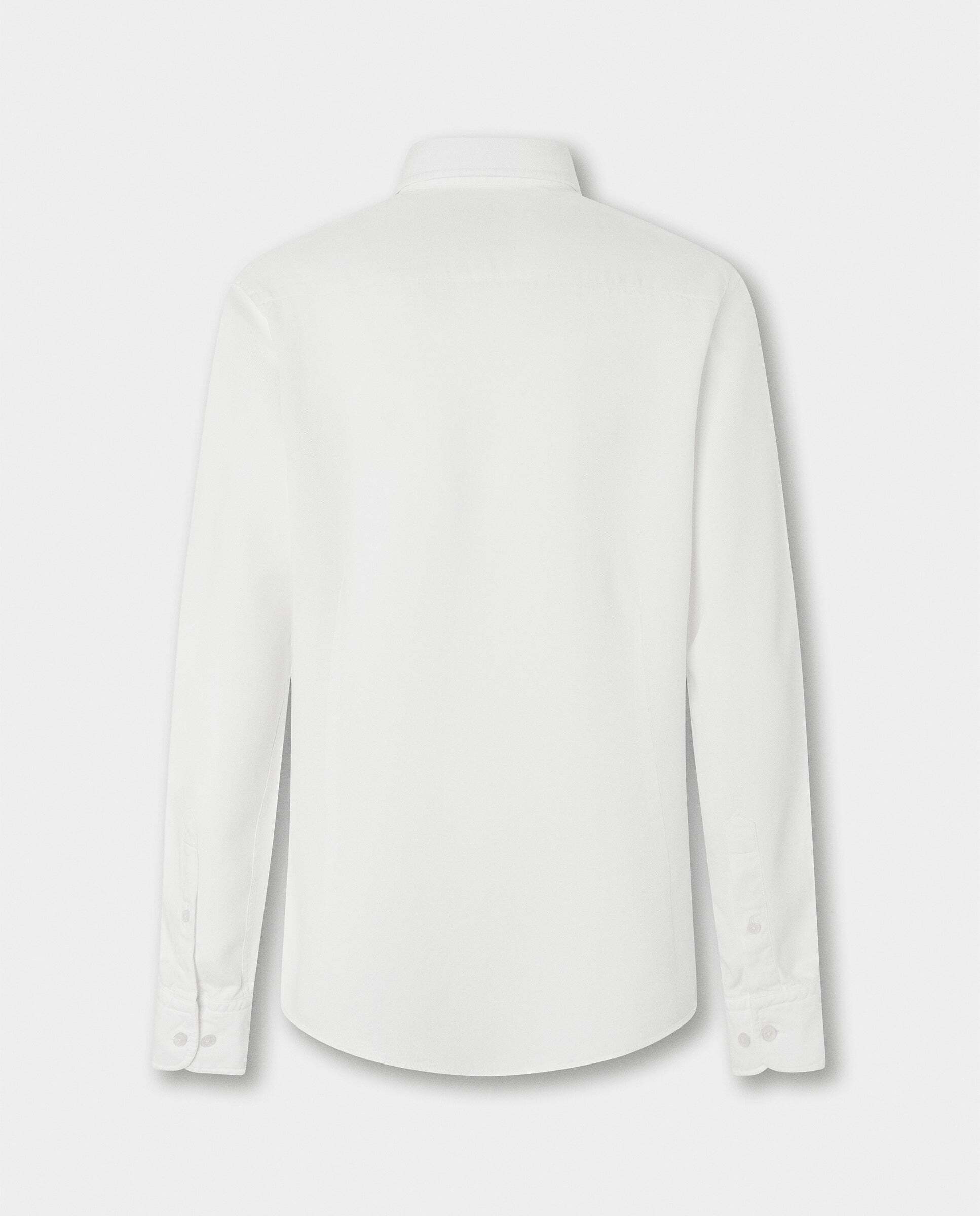 Camisa de hombre texturizada teñida en prenda fit tailored - Hackett - Blanco Blanco-9