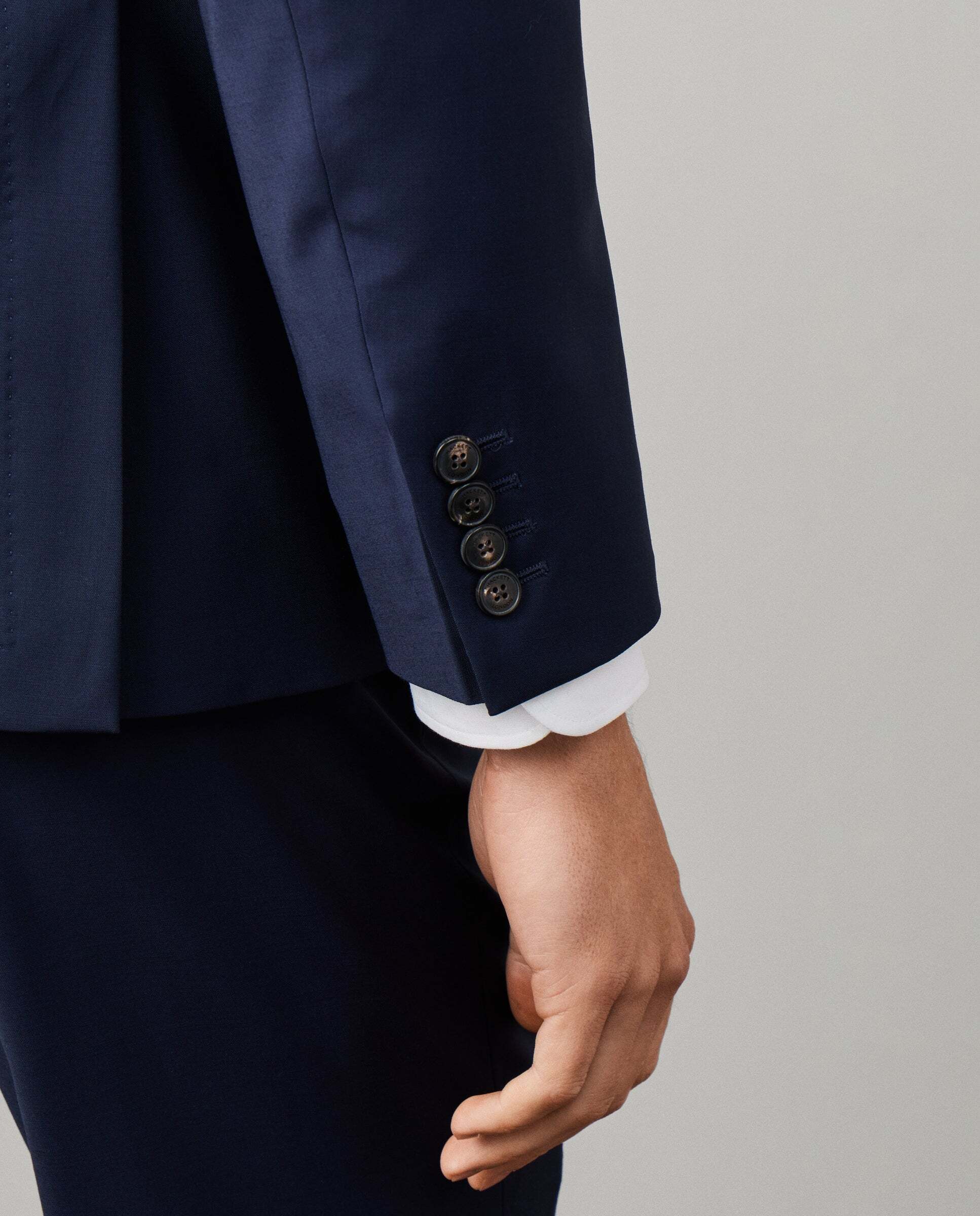 Americana de viaje de lana con pechera desmontable - Hackett - Azul Azul-6