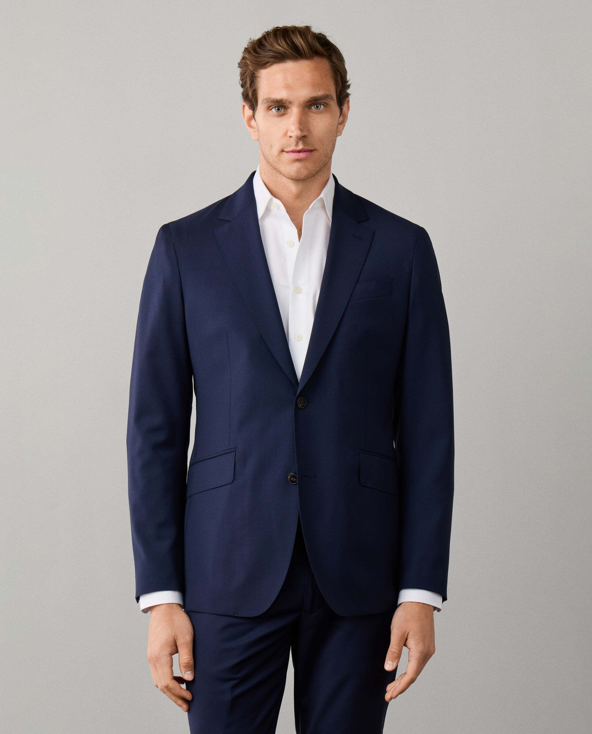Americana de viaje de lana con pechera desmontable - Hackett - Azul Azul-7