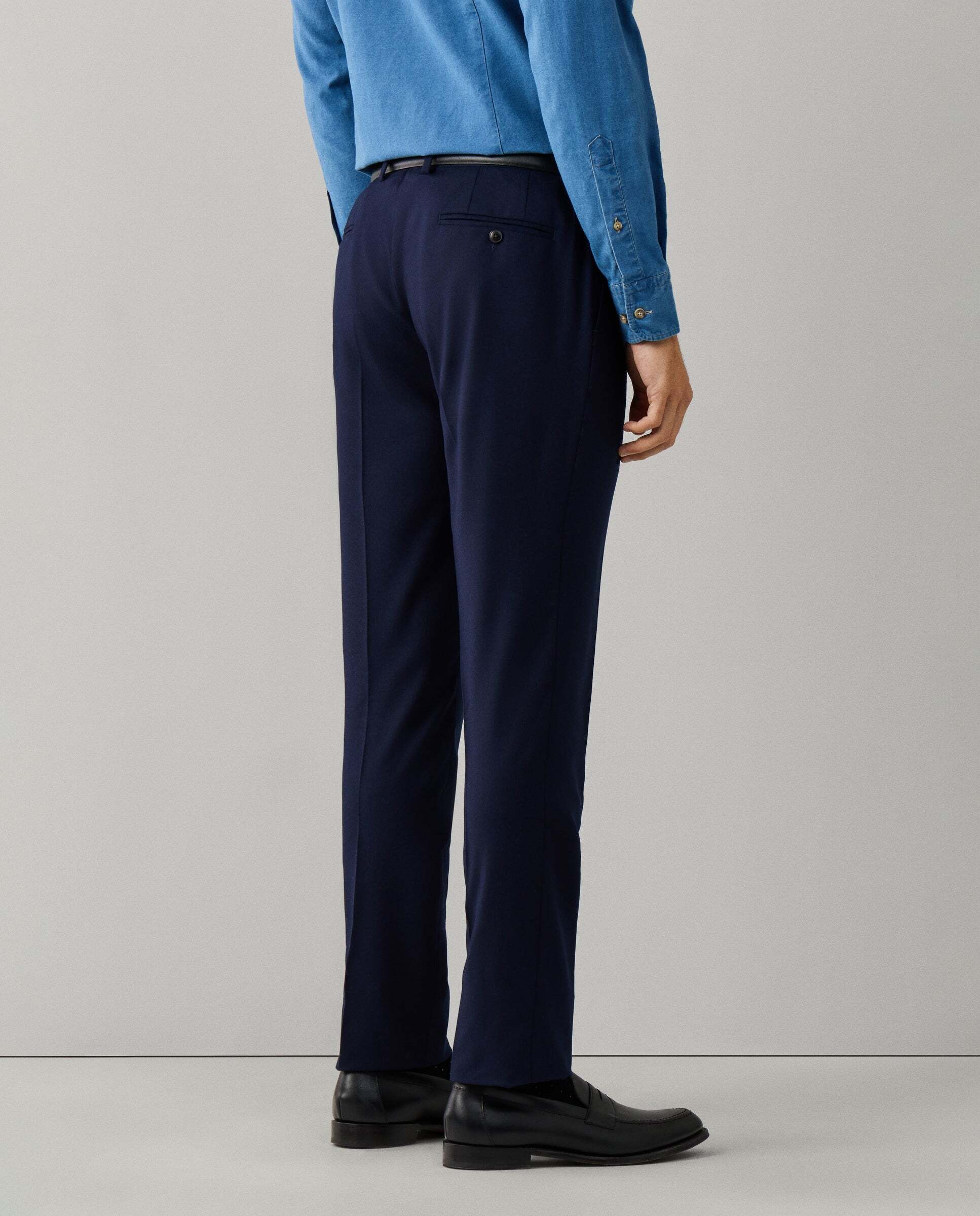 Traje de franela de lana - Hackett - tejido italiano - Azul Azul-6
