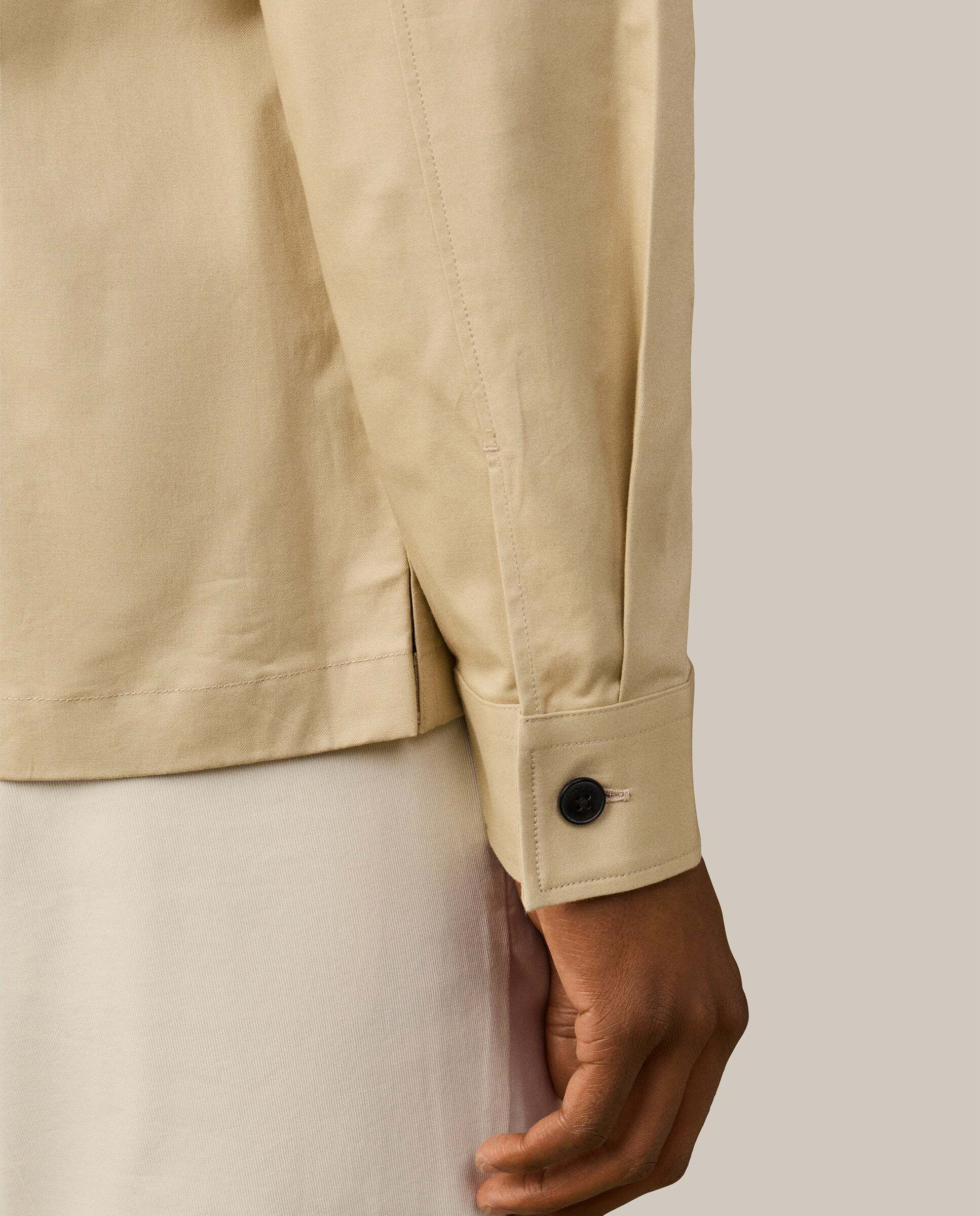 Sobrecamisa de hombre de algodón con bolsillos de solapa - Hackett - Blanco Blanco-5