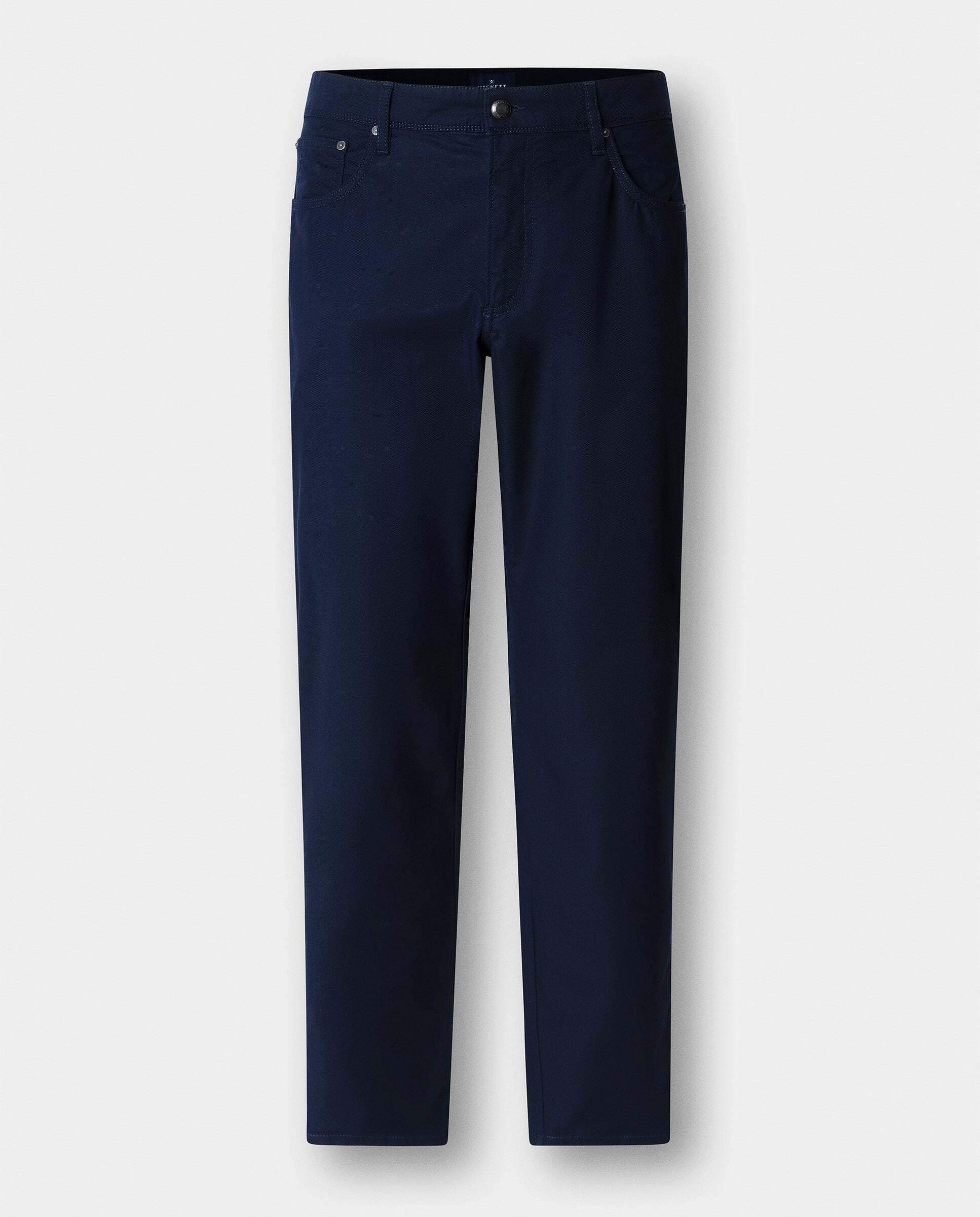 Pantalón trinity 5 bolsillos lona fit regular - Hackett - Azul Azul-7