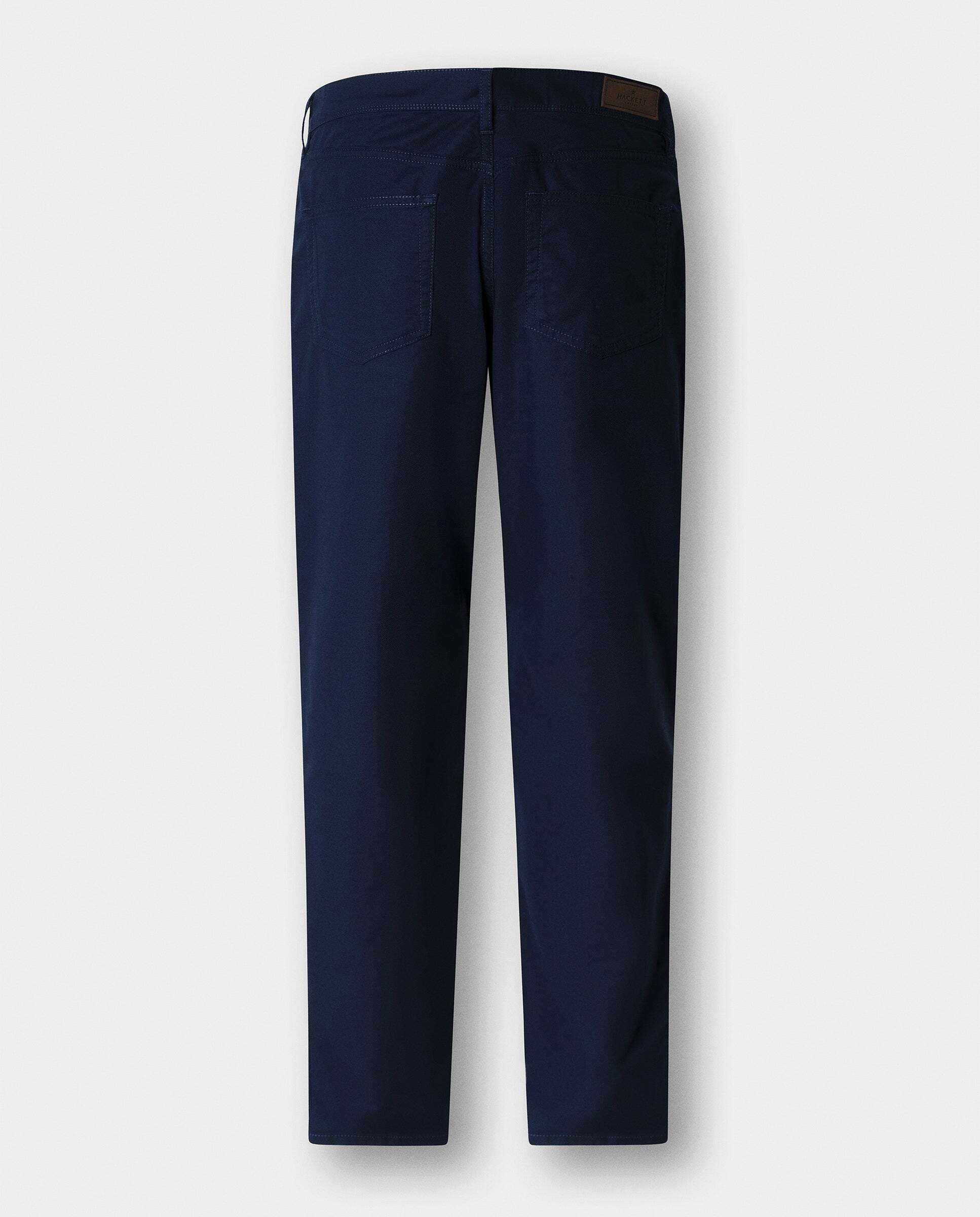 Pantalón trinity 5 bolsillos lona fit regular - Hackett - Azul Azul-8