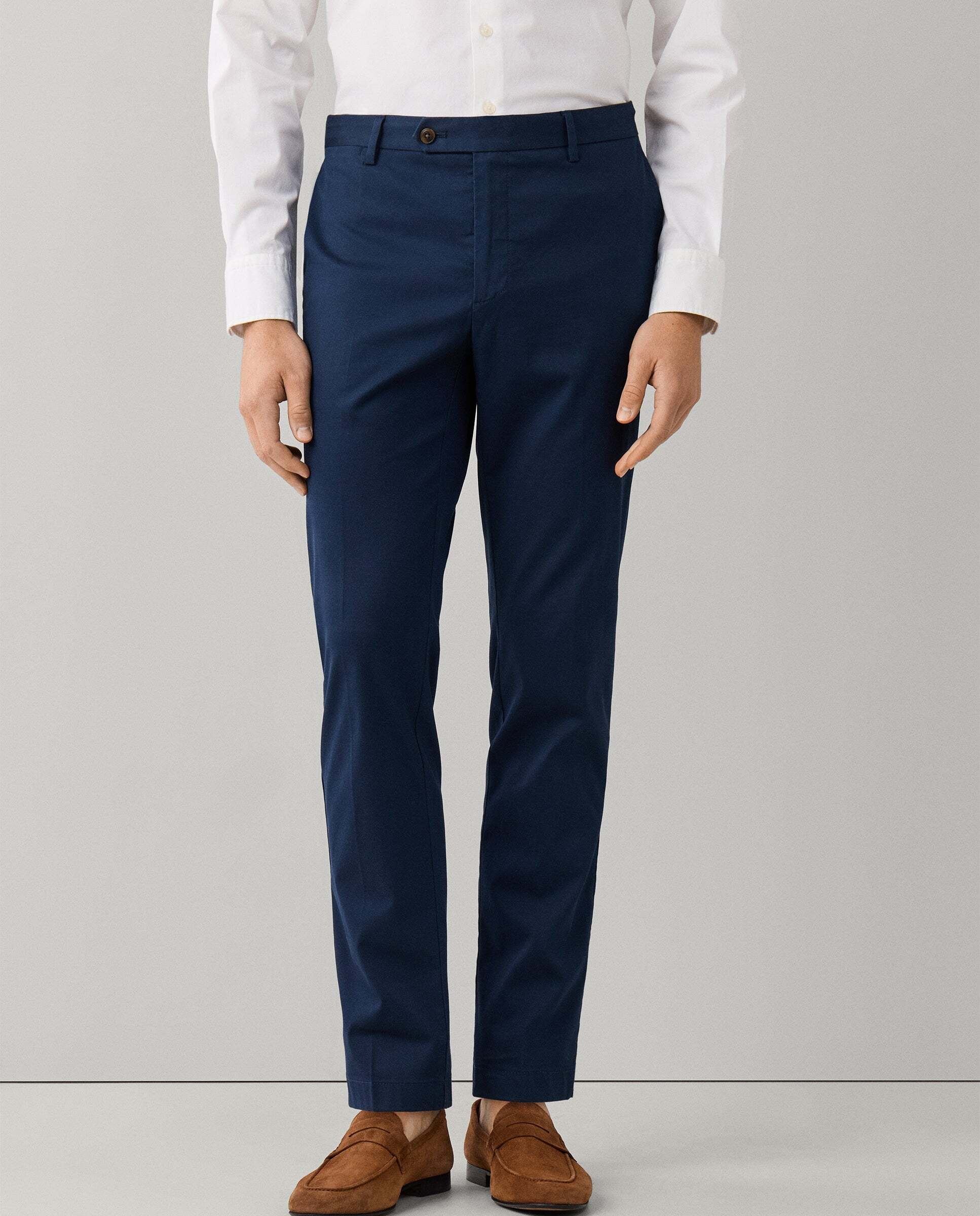 Hackett - Chino kensington de hombre fit slim con textura canalé.