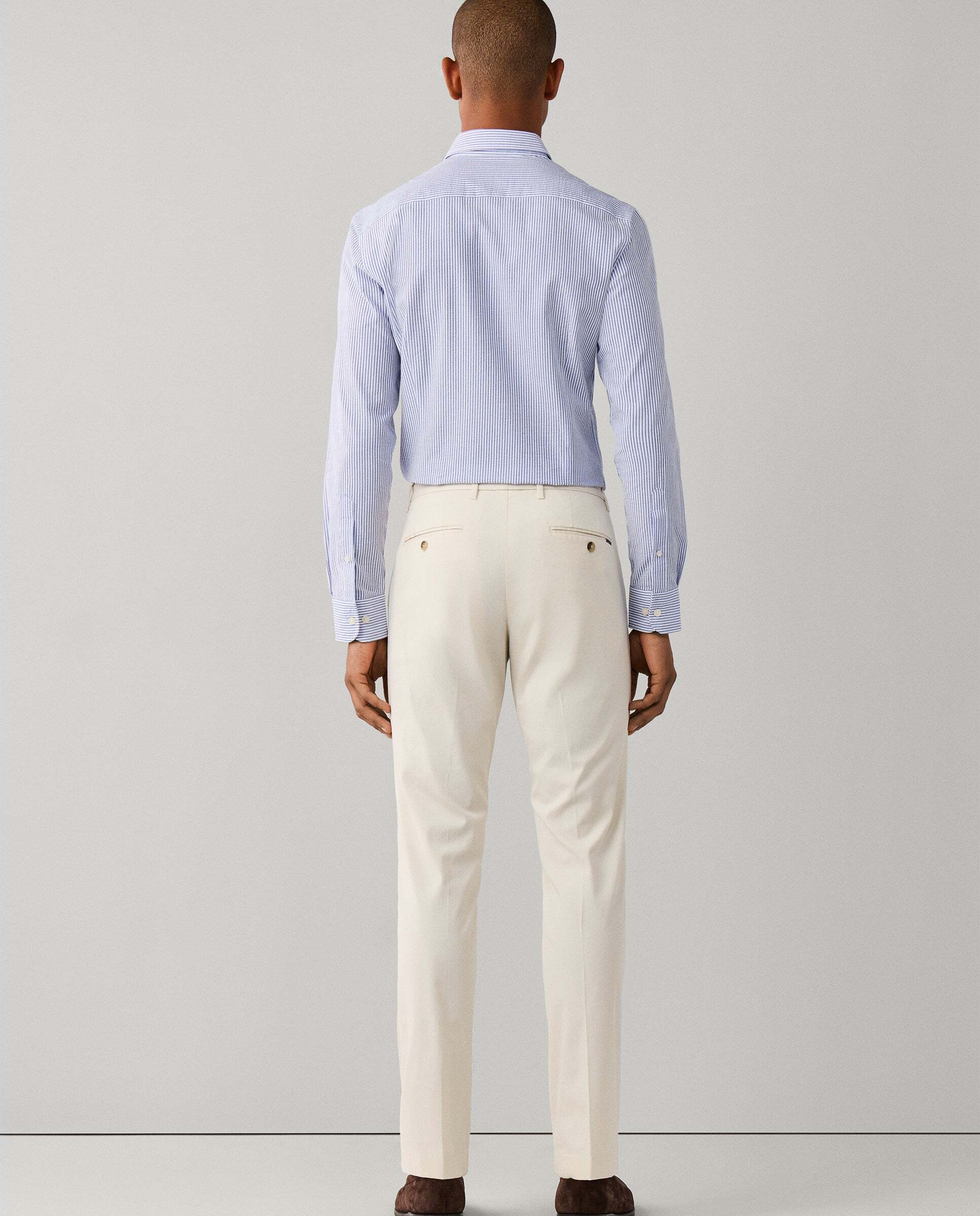 Chino kensington de hombre fit slim con textura canalé - Hackett - Natural Natural-3