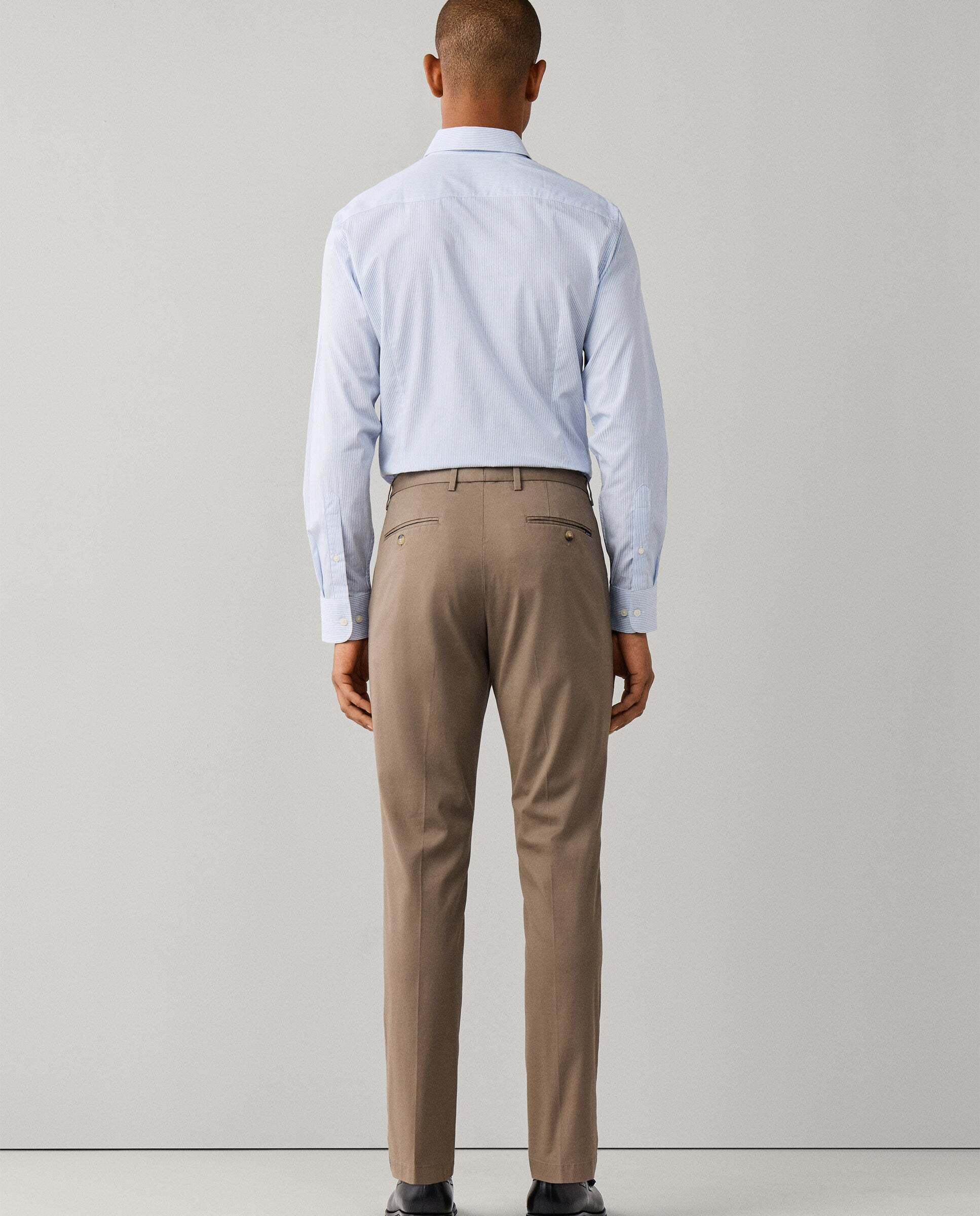 Chino kensington de hombre fit slim con textura canalé - Hackett - Beige Beige-3