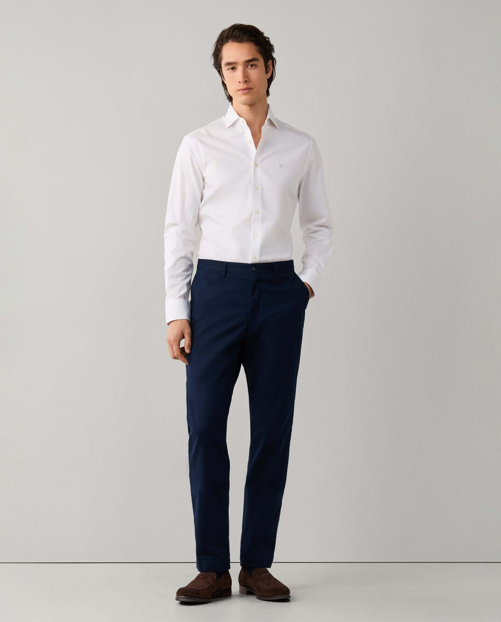 Imagen 2 de Chino texturizado kensington fit slim - Hackett - Azul marino Azul marino