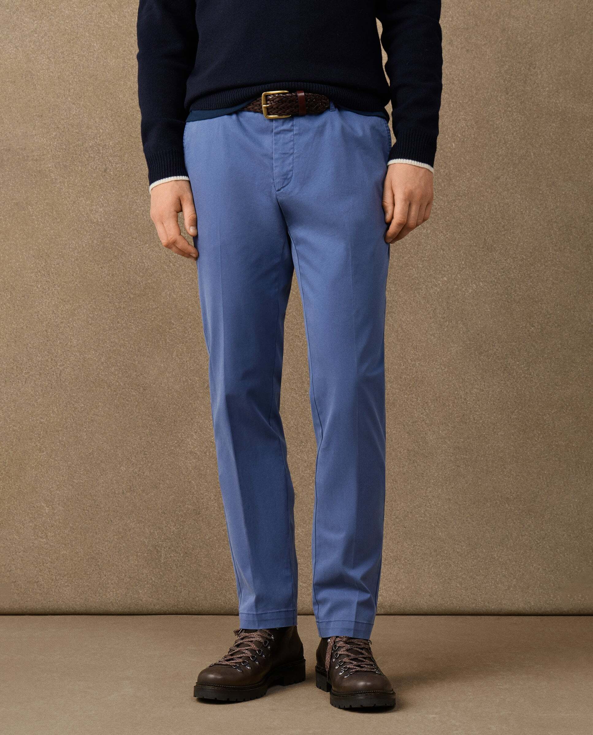 Chino de hombre kensington heritage fit slim - Hackett - Azul Azul-2