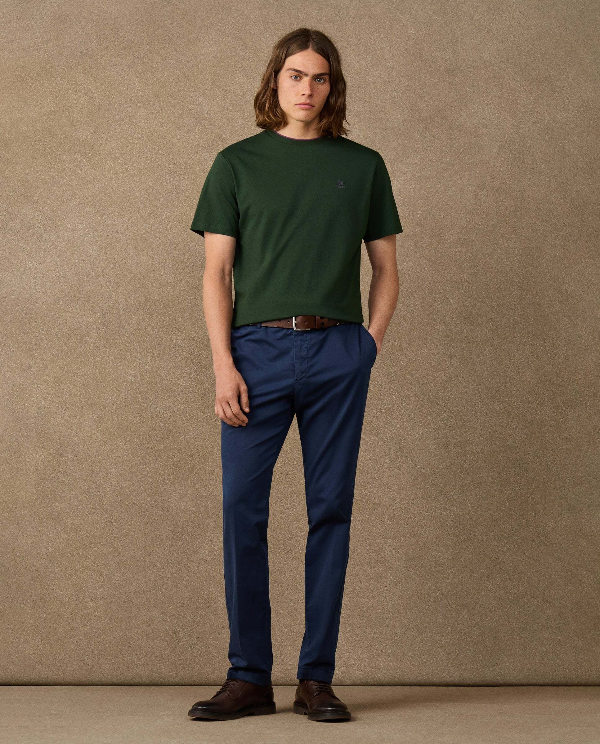 Chino de hombre kensington heritage fit slim - Hackett - Azul marino Azul marino-2