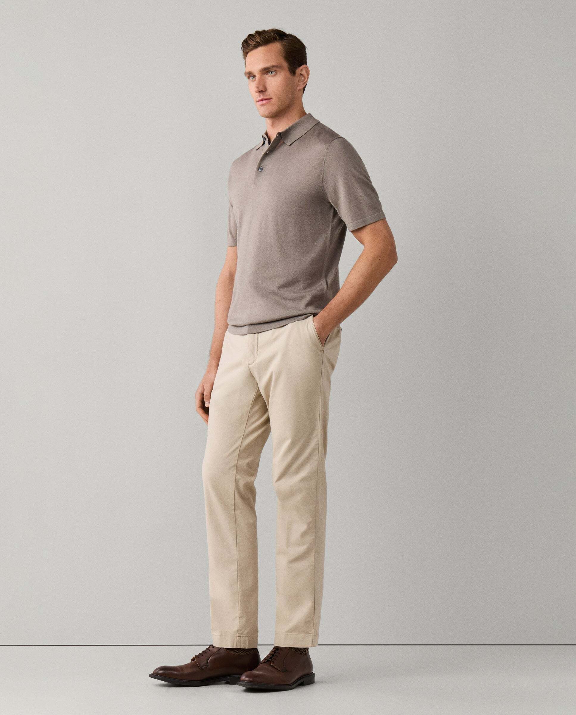 Imagen 6 de Chino texturizado kensington fit slim - Hackett - Natural Natural