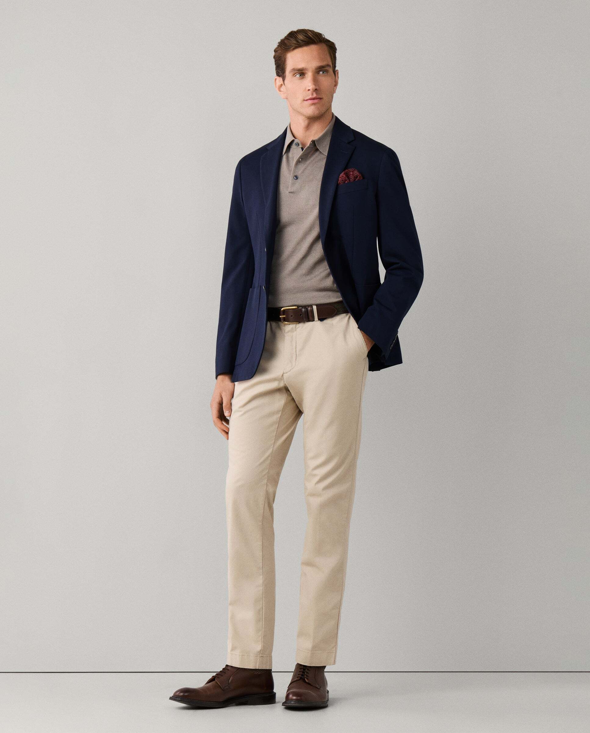 Imagen 7 de Chino texturizado kensington fit slim - Hackett - Natural Natural