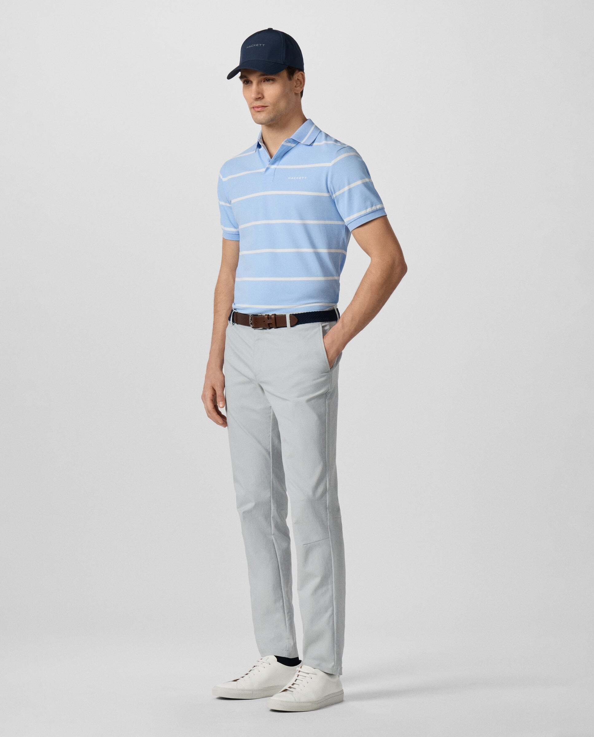 Pantalón de hombre commuter fit clásico - Hackett - Gris claro Gris claro-7