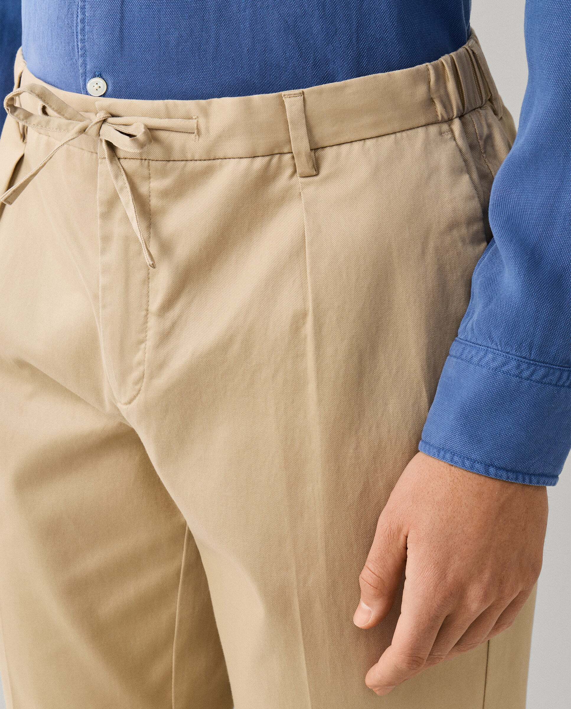 Pantalón de hombre con cordón fit relaxed regent - Hackett - Blanco Blanco-4