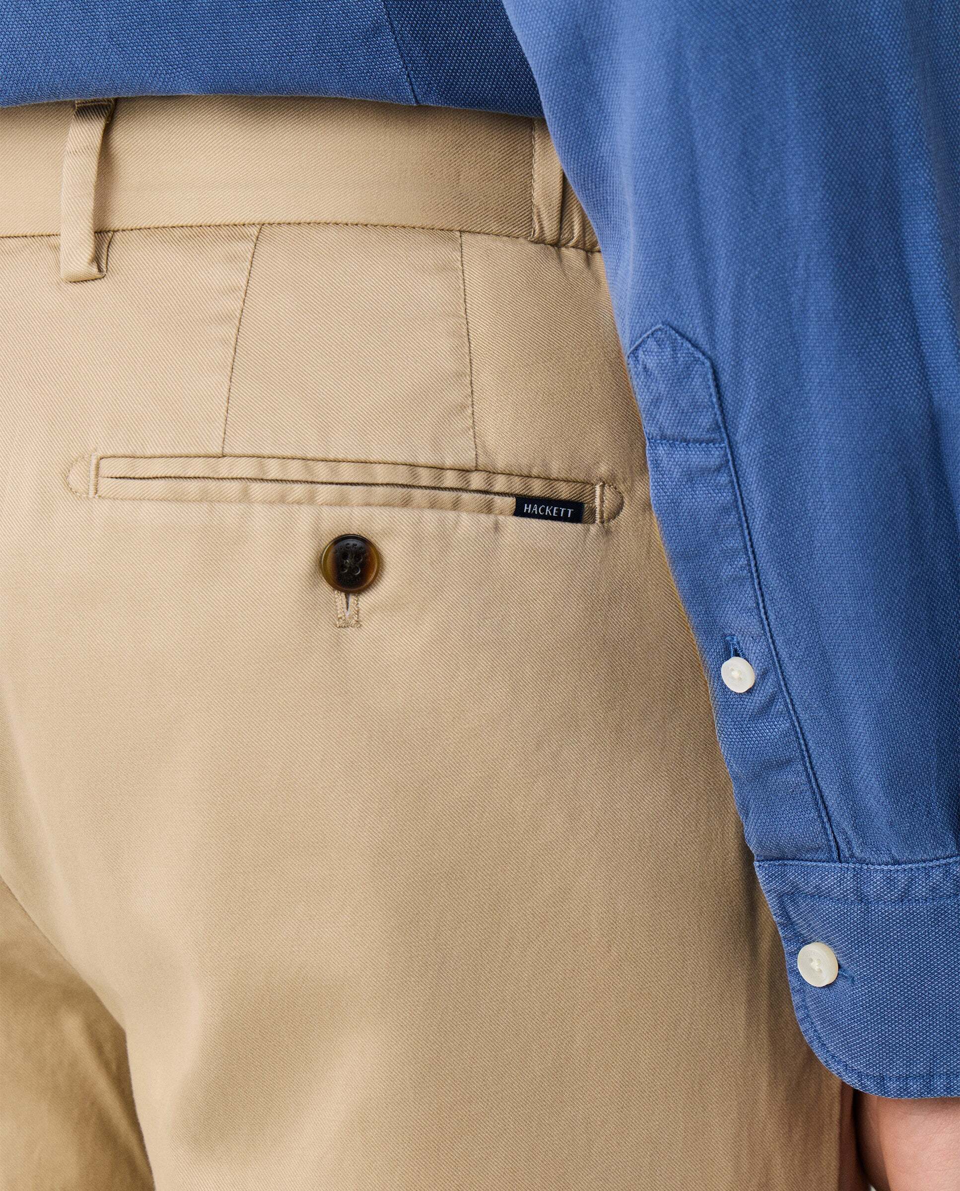 Pantalón de hombre con cordón fit relaxed regent - Hackett - Blanco Blanco-5