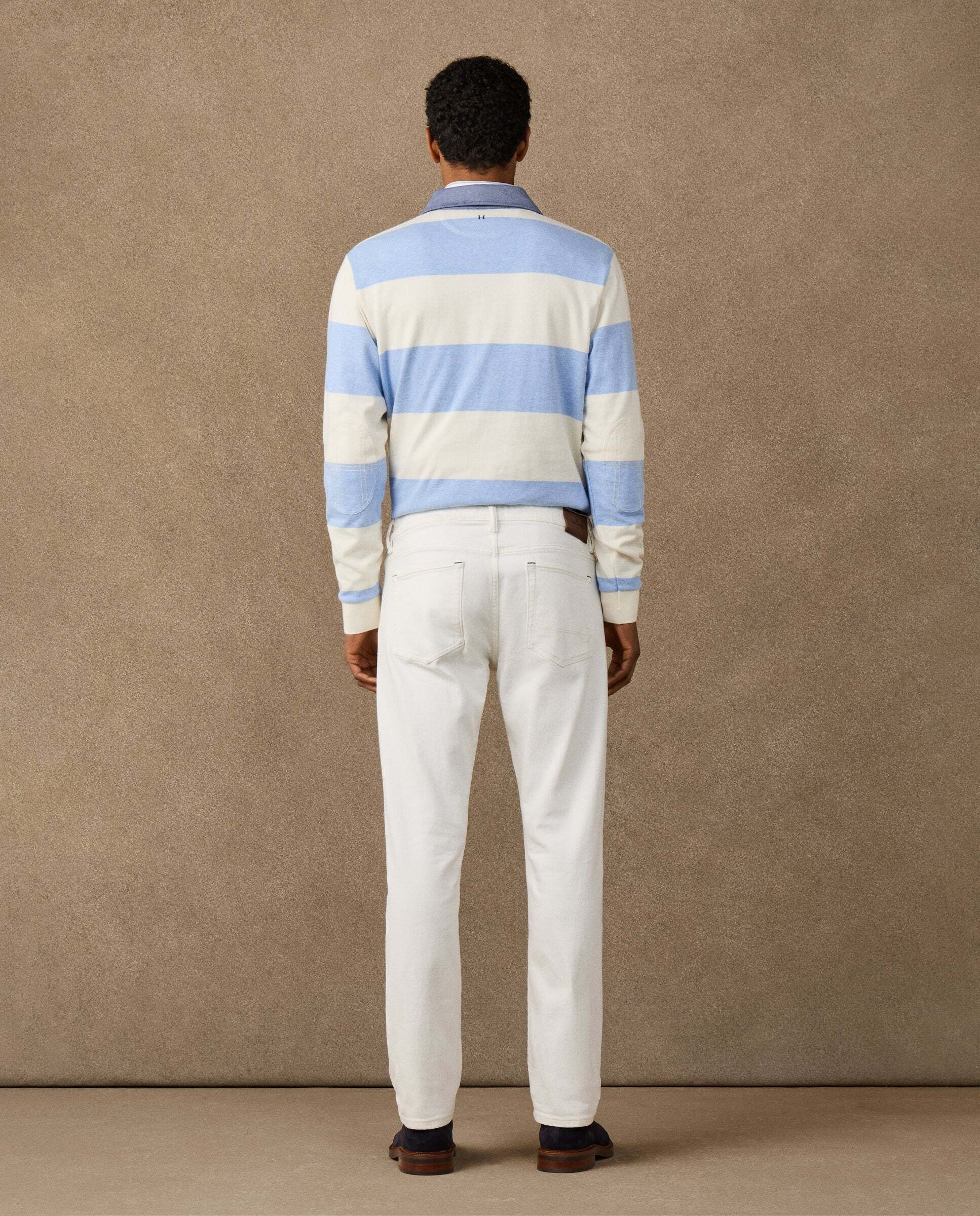 Imagen 3 de Vaquero de hombre ecru fit clásico - Hackett - Blanco Crudo