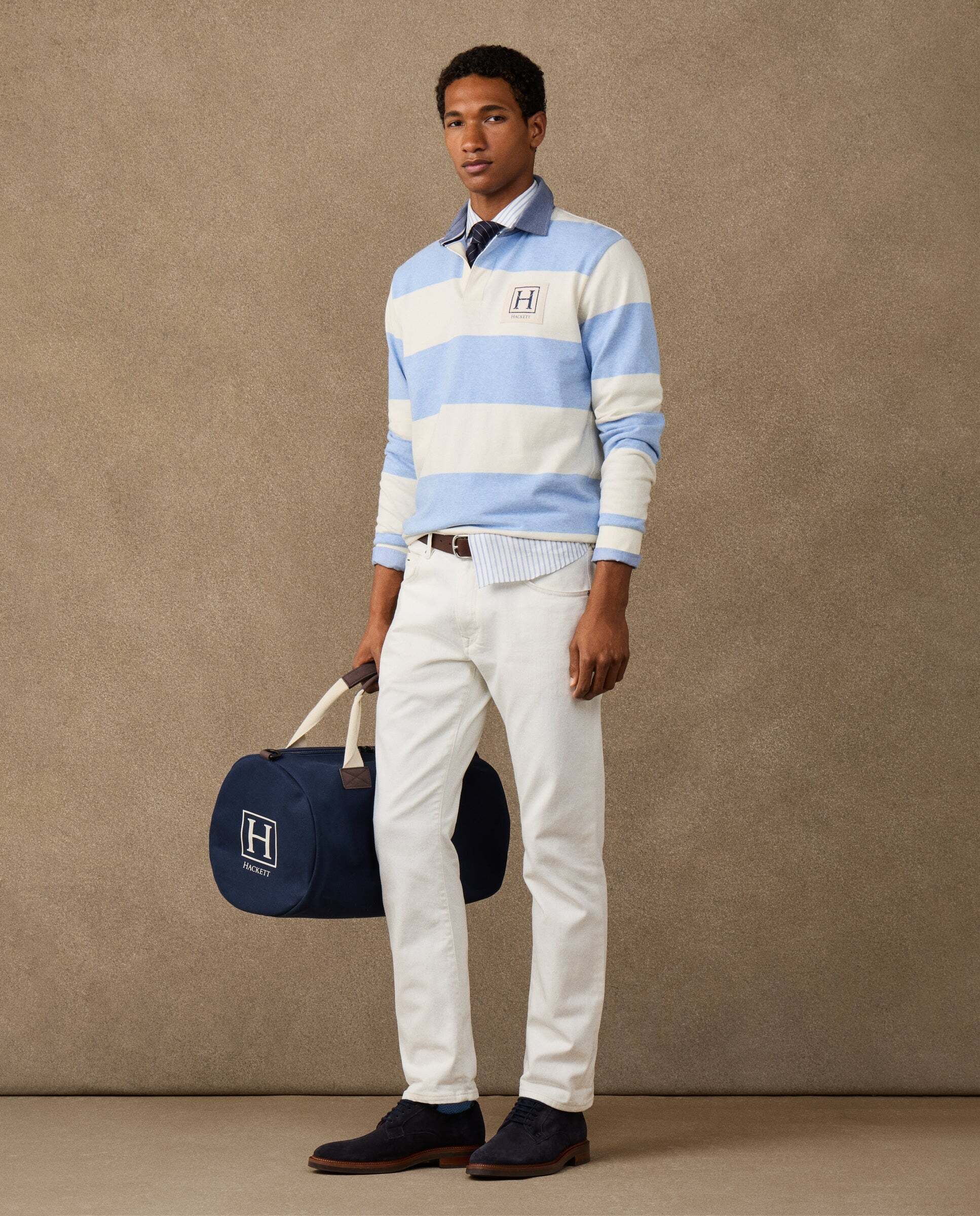 Imagen 7 de Vaquero de hombre ecru fit clásico - Hackett - Blanco Crudo