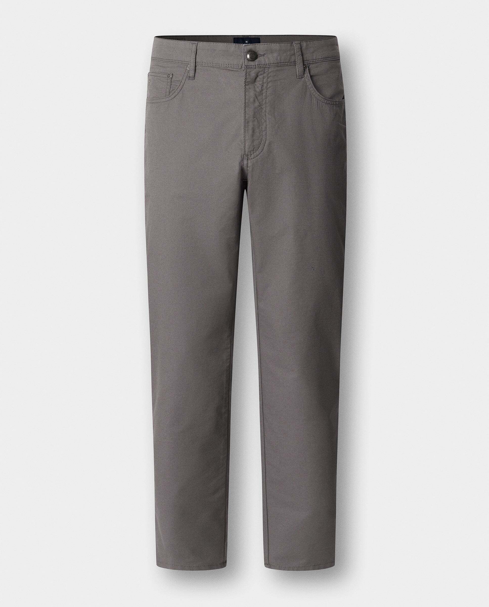 Pantalón trinity 5 bolsillos lona fit regular - Hackett - Azul marino Gris-7