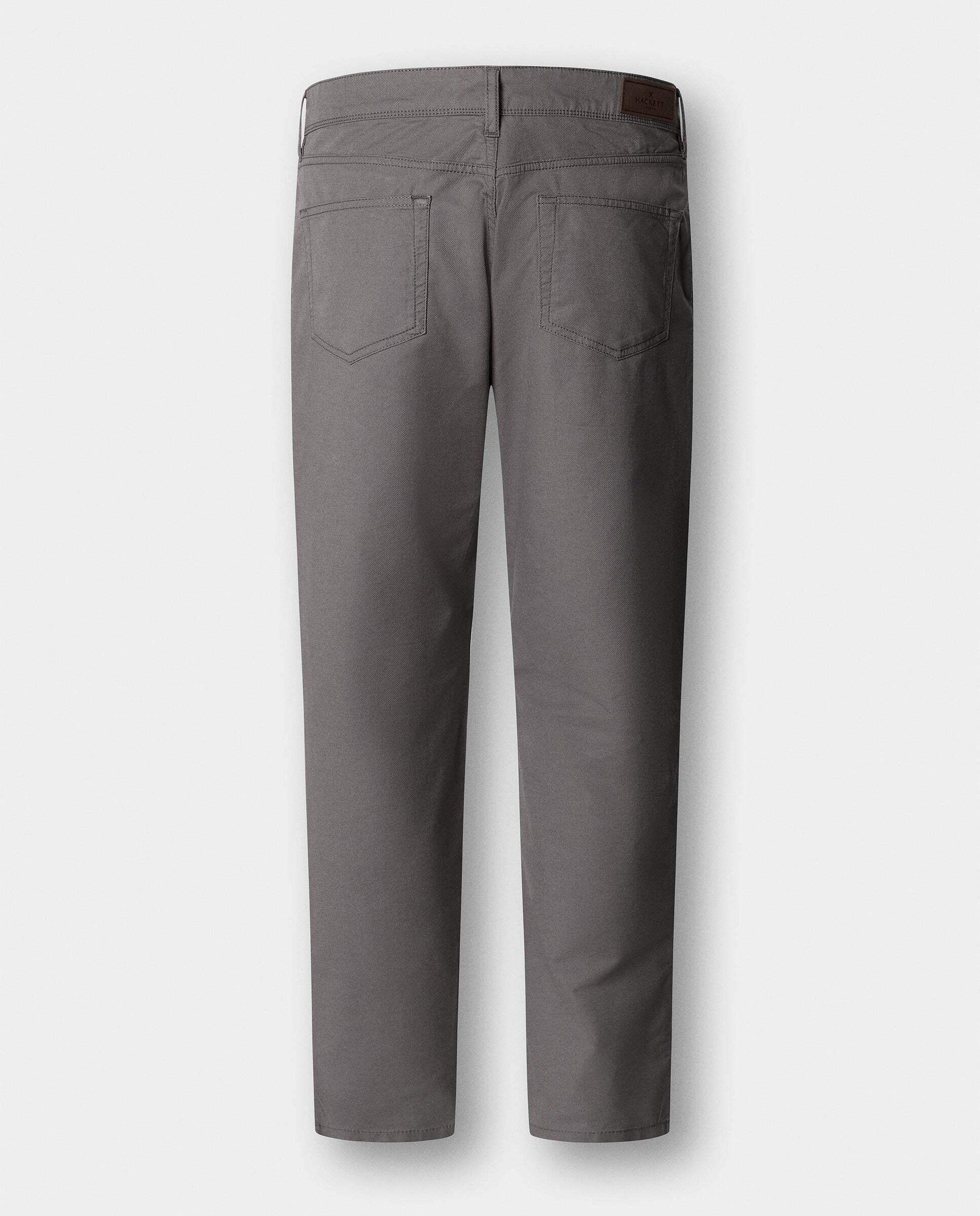 Pantalón trinity 5 bolsillos lona fit regular - Hackett - Azul marino Gris-8