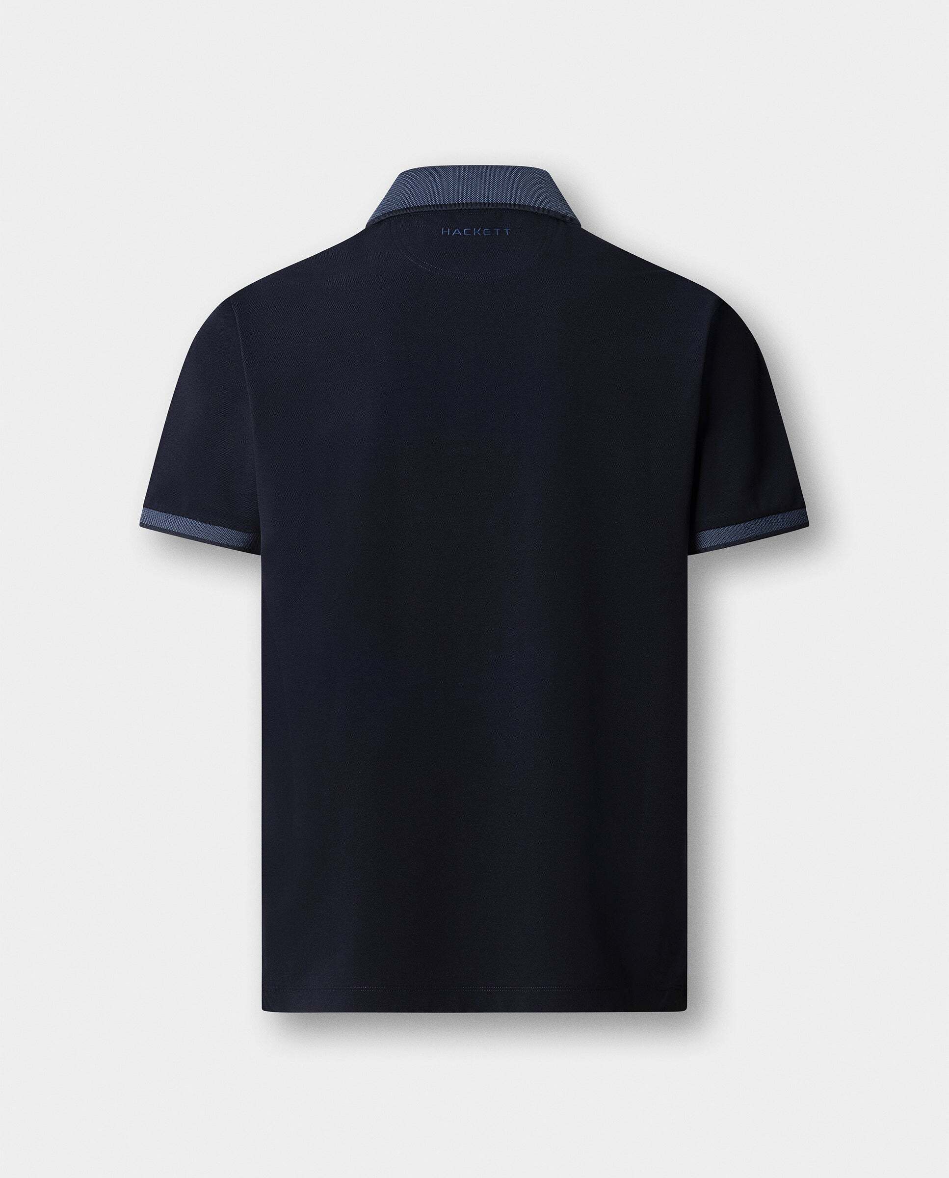 Polo de hombre bicolor manga corta fit clásico - Hackett - Azul marino Azul marino-8