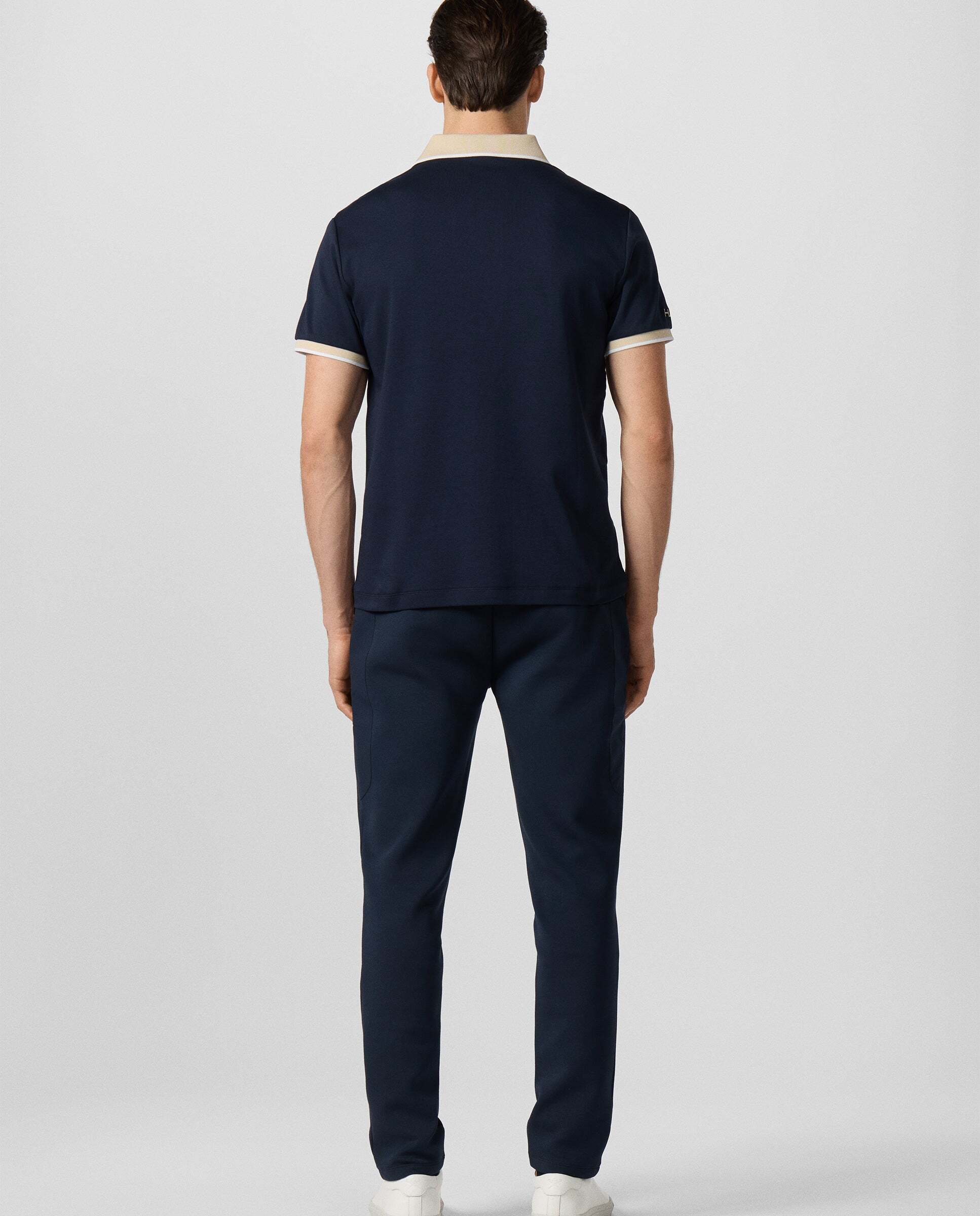 Polo de hombre resort manga corta fit clásico - Hackett - Azul Azul-3