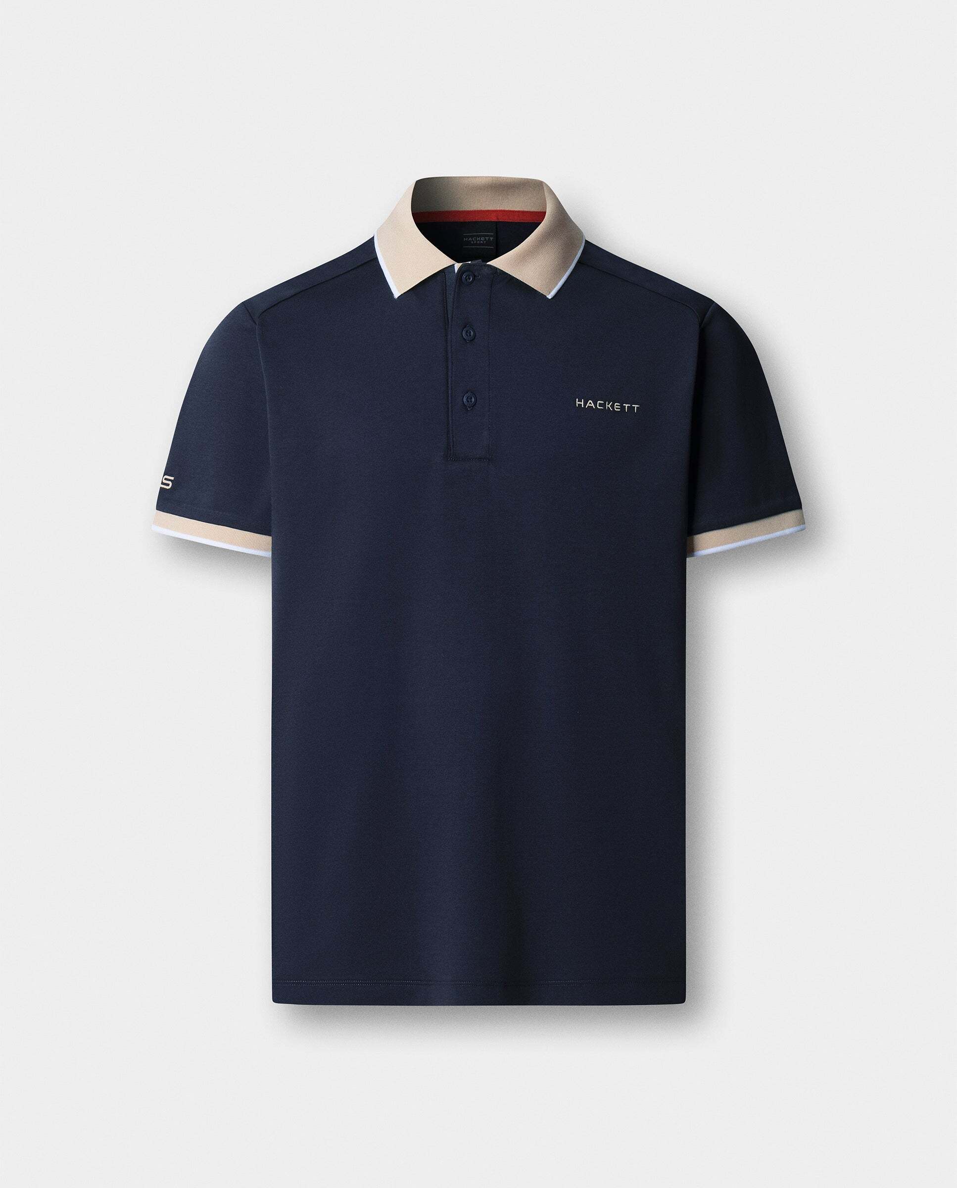 Polo de hombre resort manga corta fit clásico - Hackett - Azul Azul-9