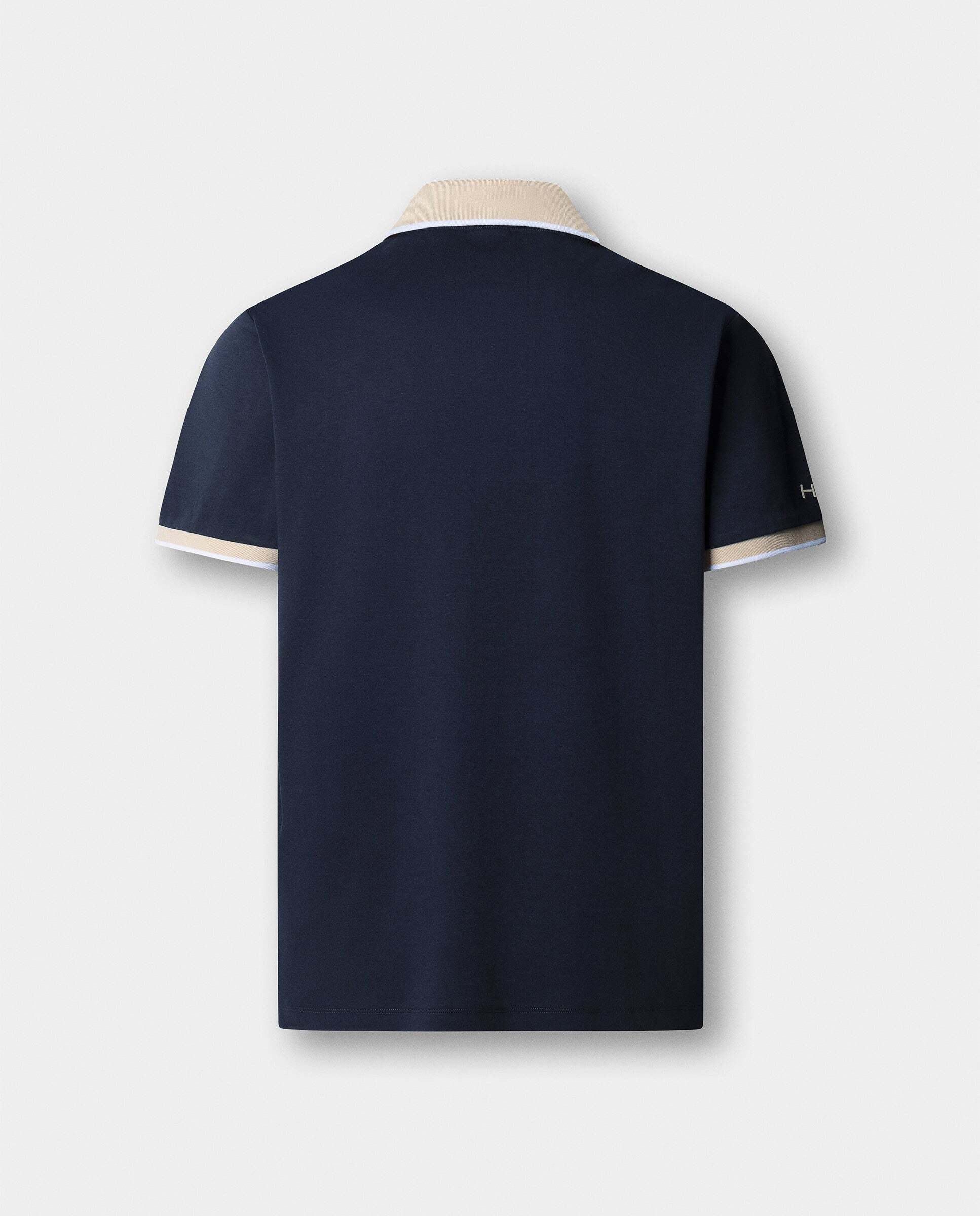 Polo de hombre resort manga corta fit clásico - Hackett - Azul Azul-8