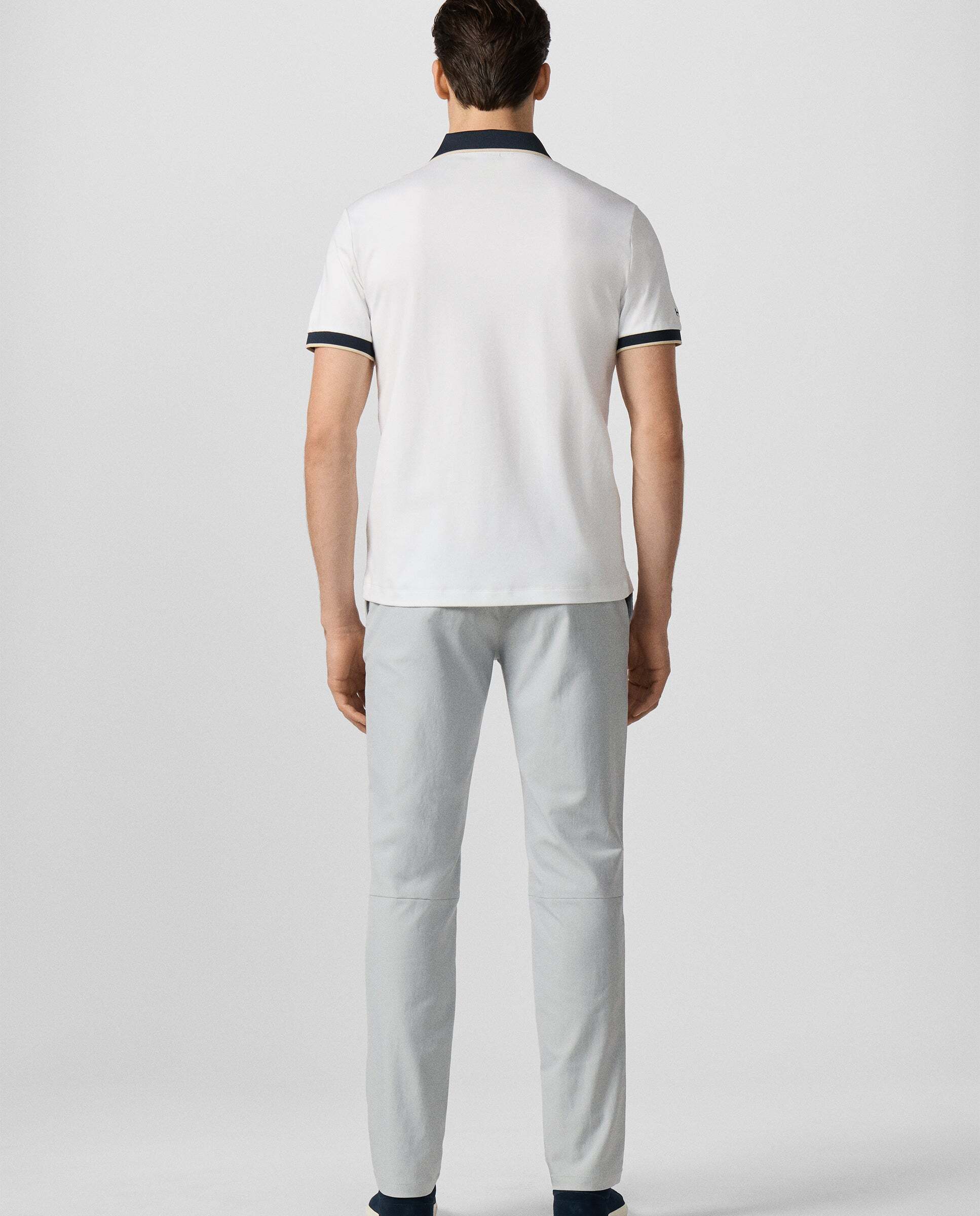 Polo de hombre resort manga corta fit clásico - Hackett - Blanco Blanco-3