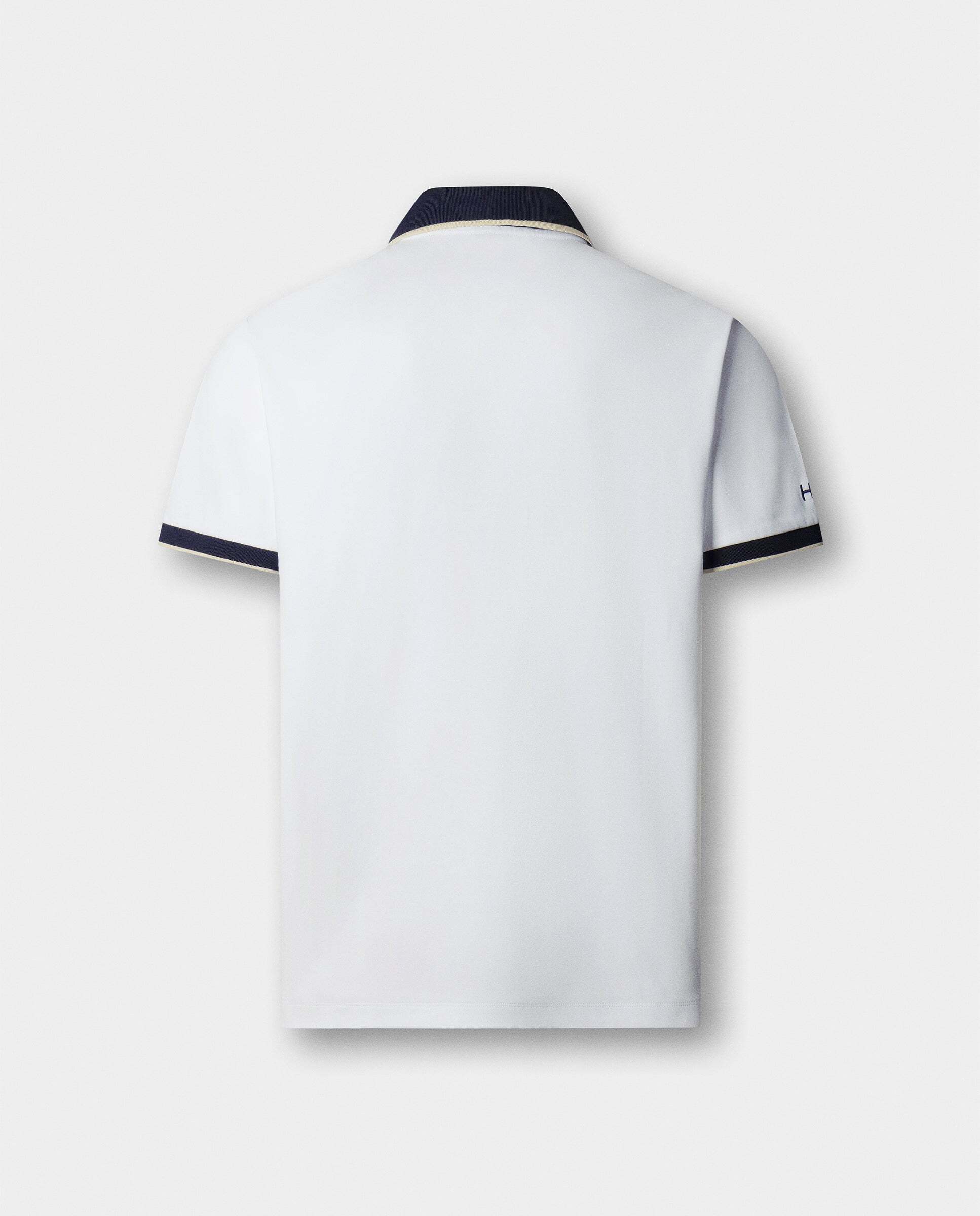 Polo de hombre resort manga corta fit clásico - Hackett - Blanco Blanco-8