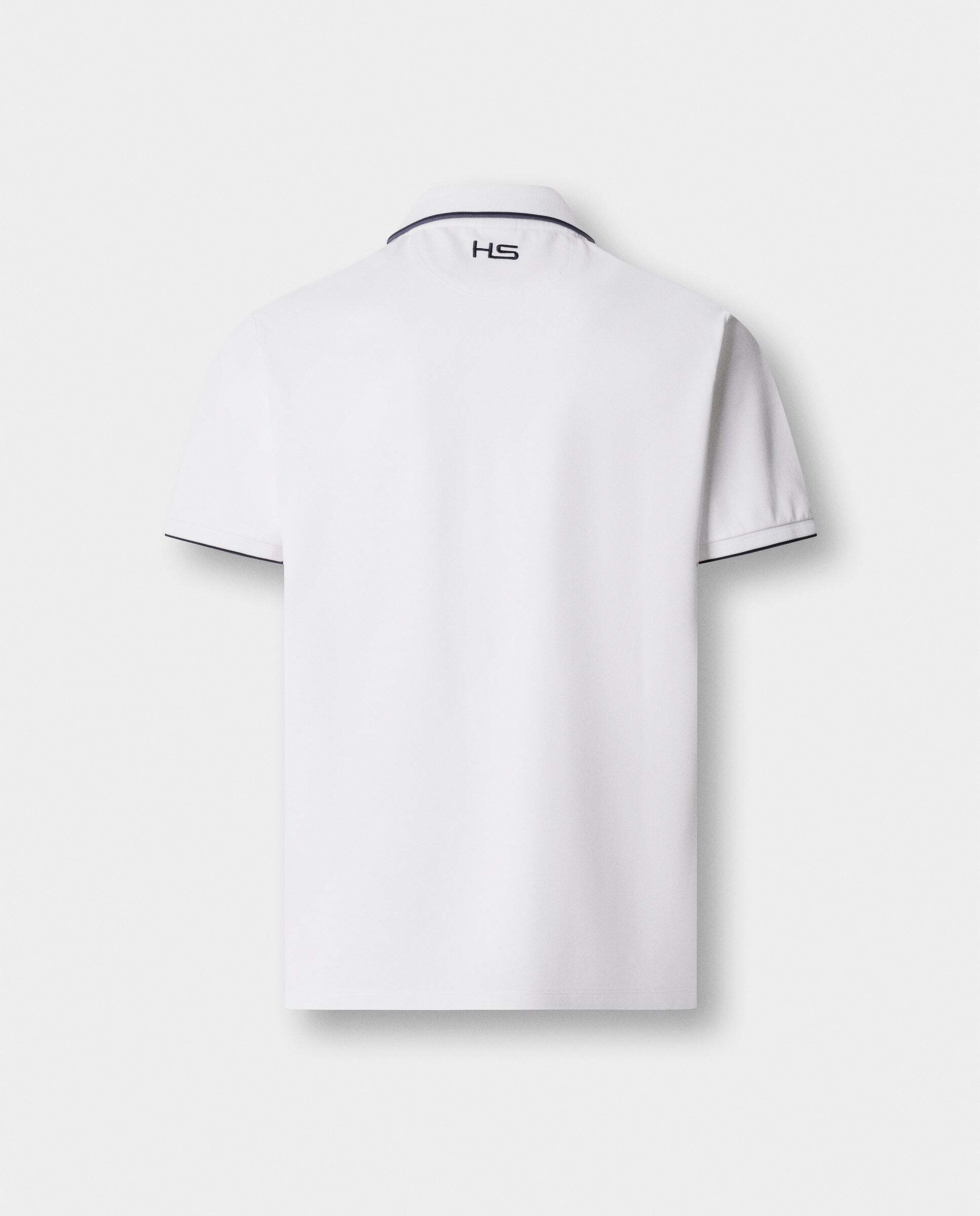 Polo de hombre de manga corta con ribete fit clásico - Hackett - Blanco Blanco-9
