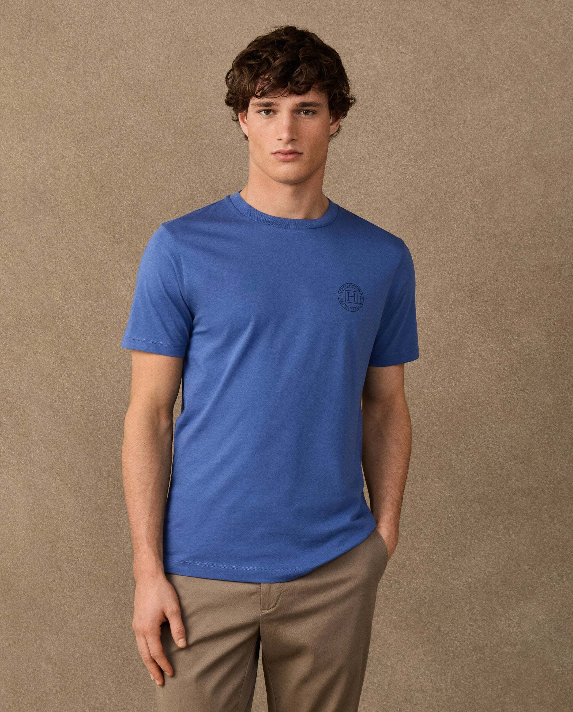 Hackett - Camiseta de hombre logo fit clásico.