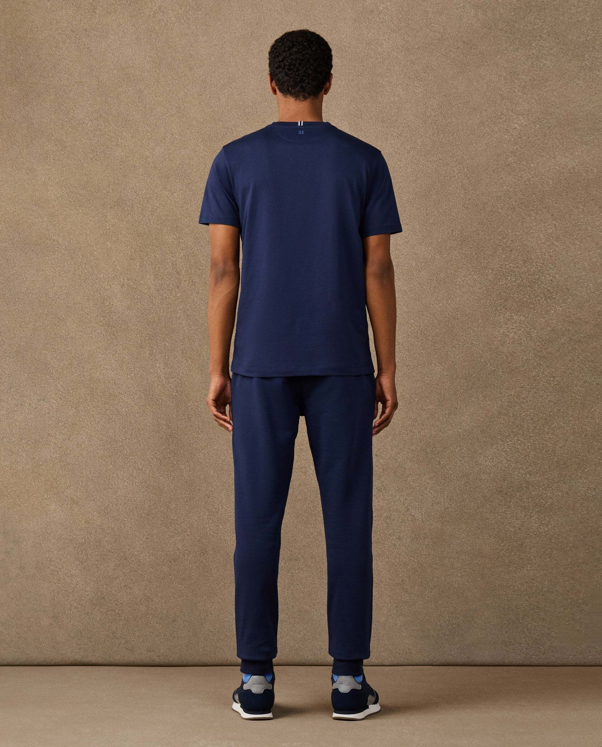 Camiseta de hombre logo fit clásico - Hackett - Azul marino Azul marino-3