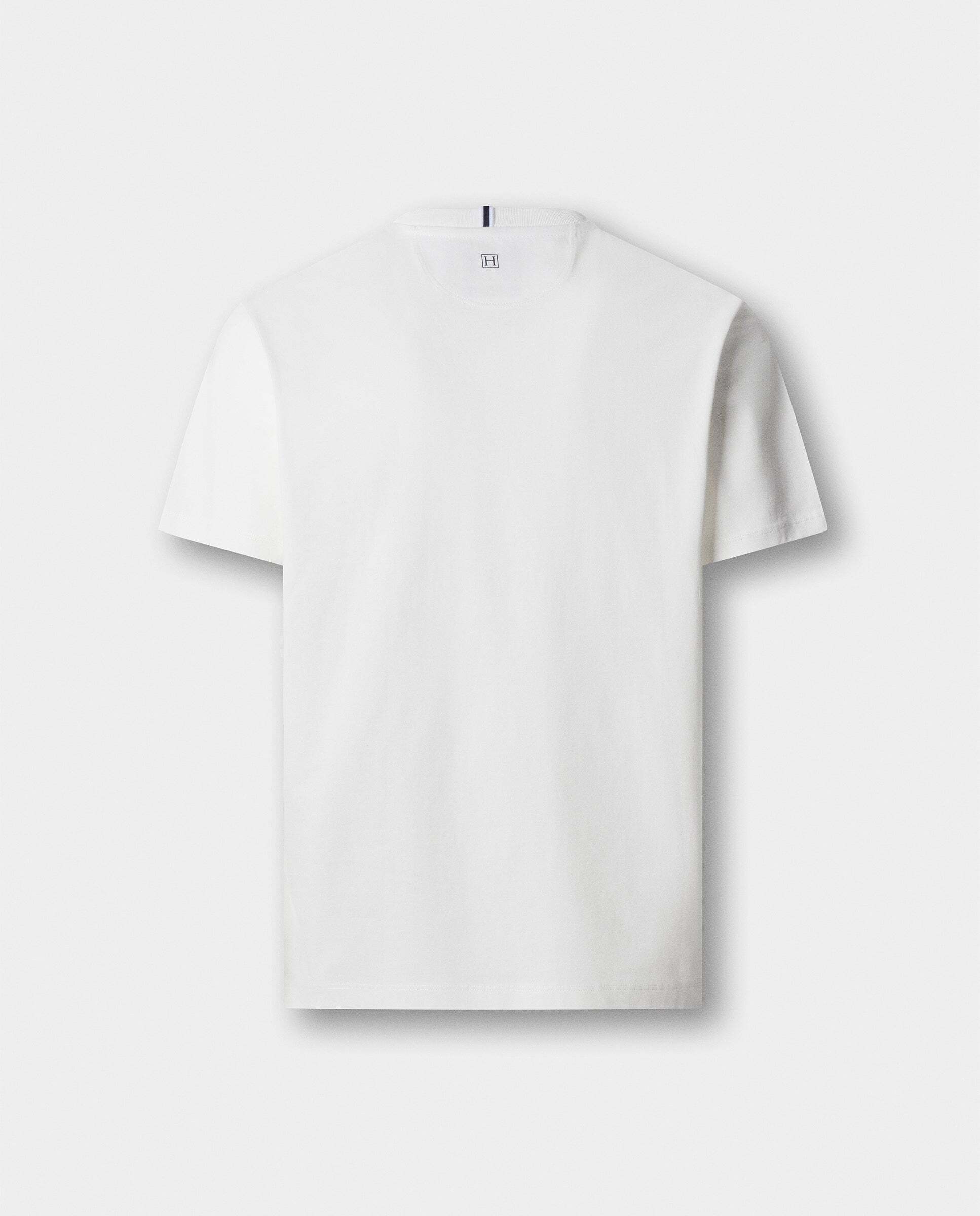 Camiseta de hombre logo fit clásico - Hackett - Natural Natural-9