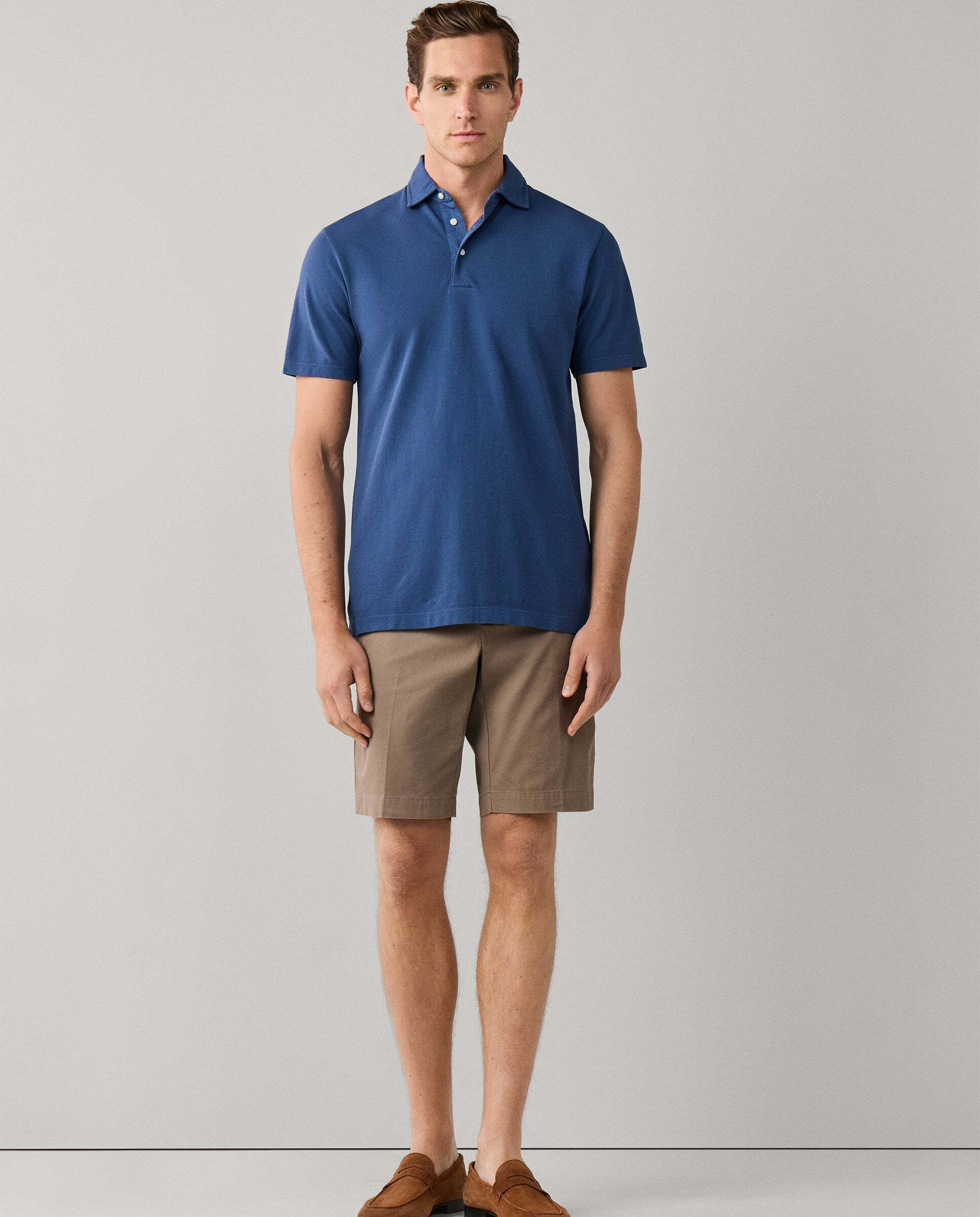Polo de hombre piqué manga corta fit clásico - Hackett - Azul Azul-2