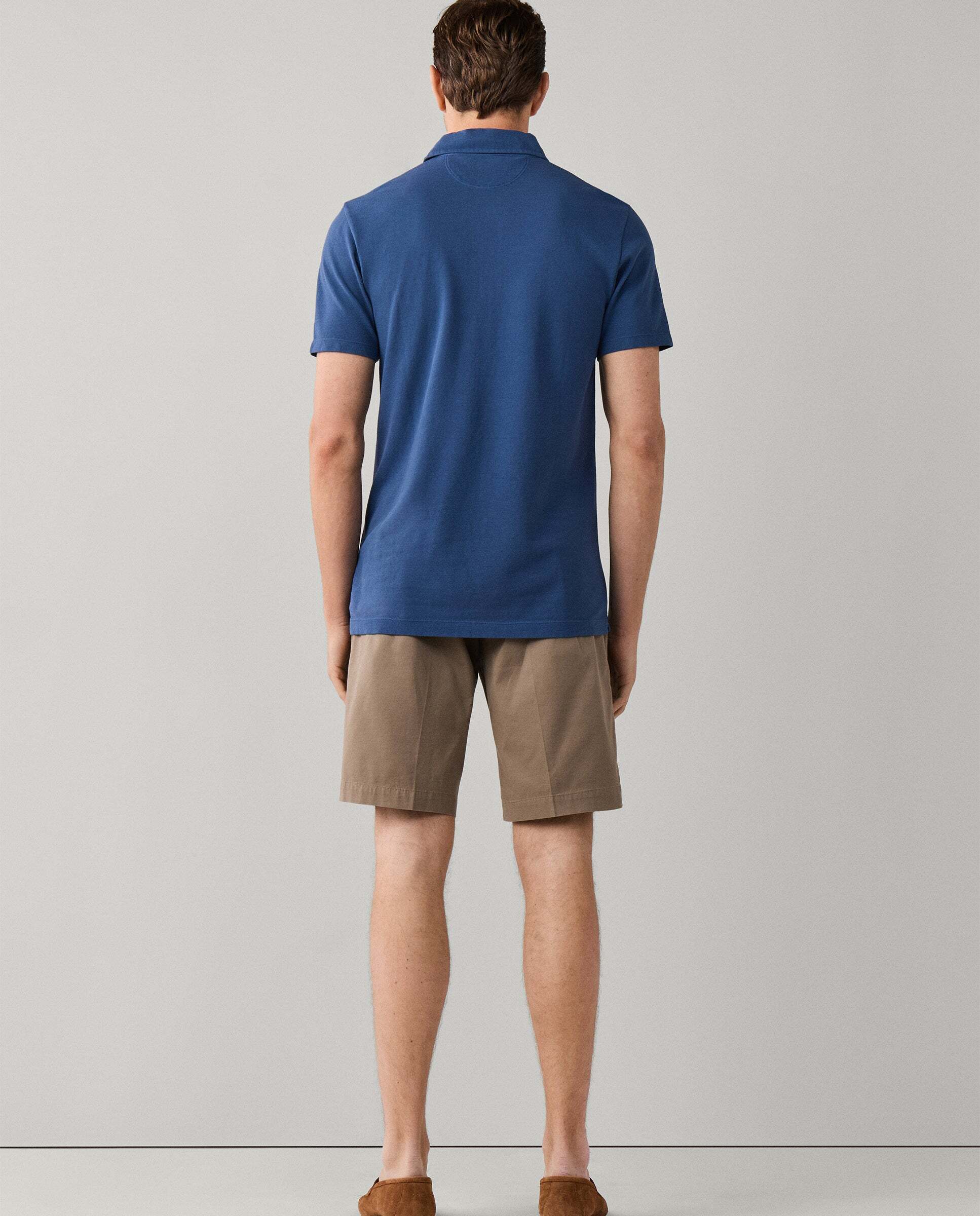 Polo de hombre piqué manga corta fit clásico - Hackett - Azul Azul-3