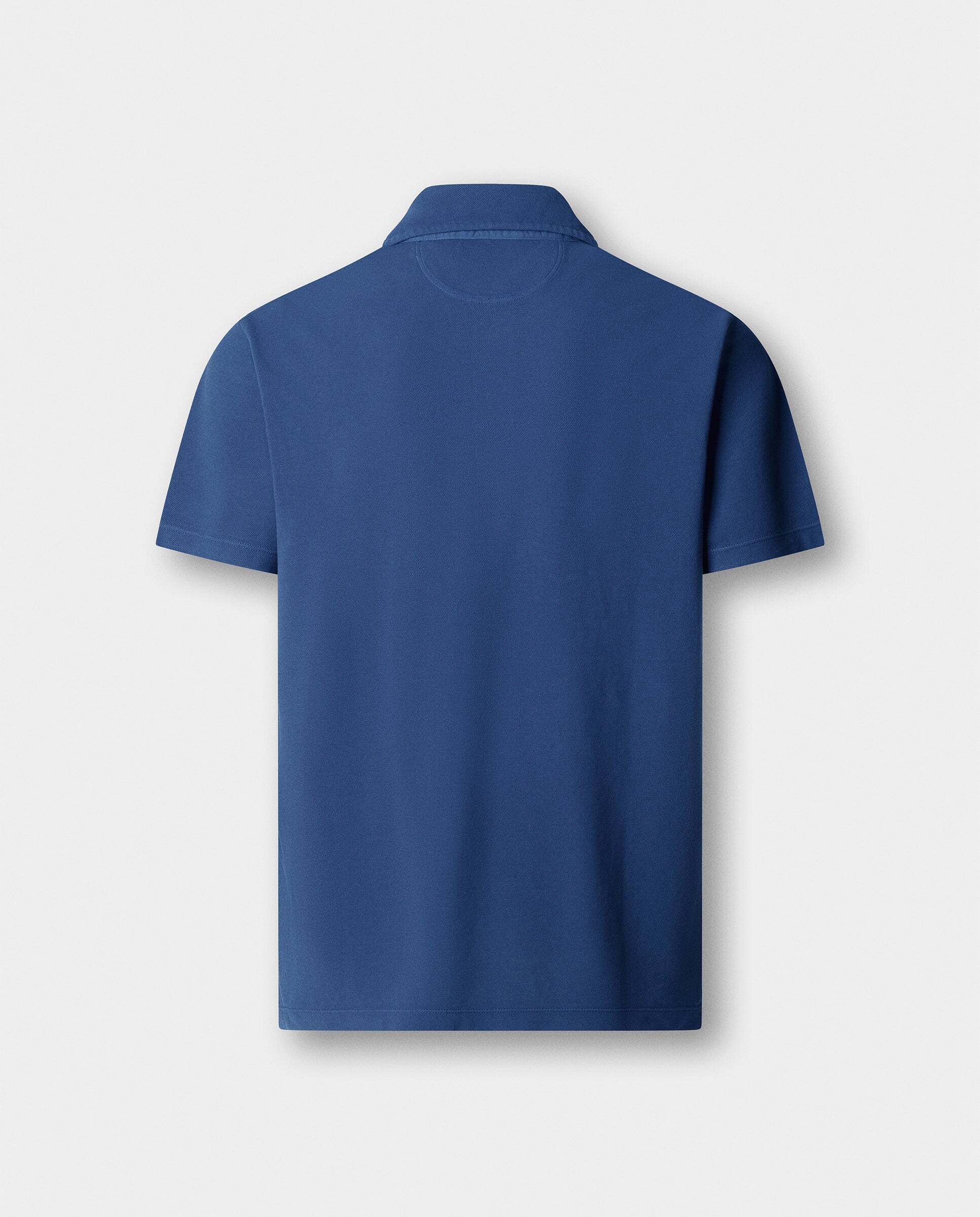 Polo de hombre piqué manga corta fit clásico - Hackett - Azul Azul-9