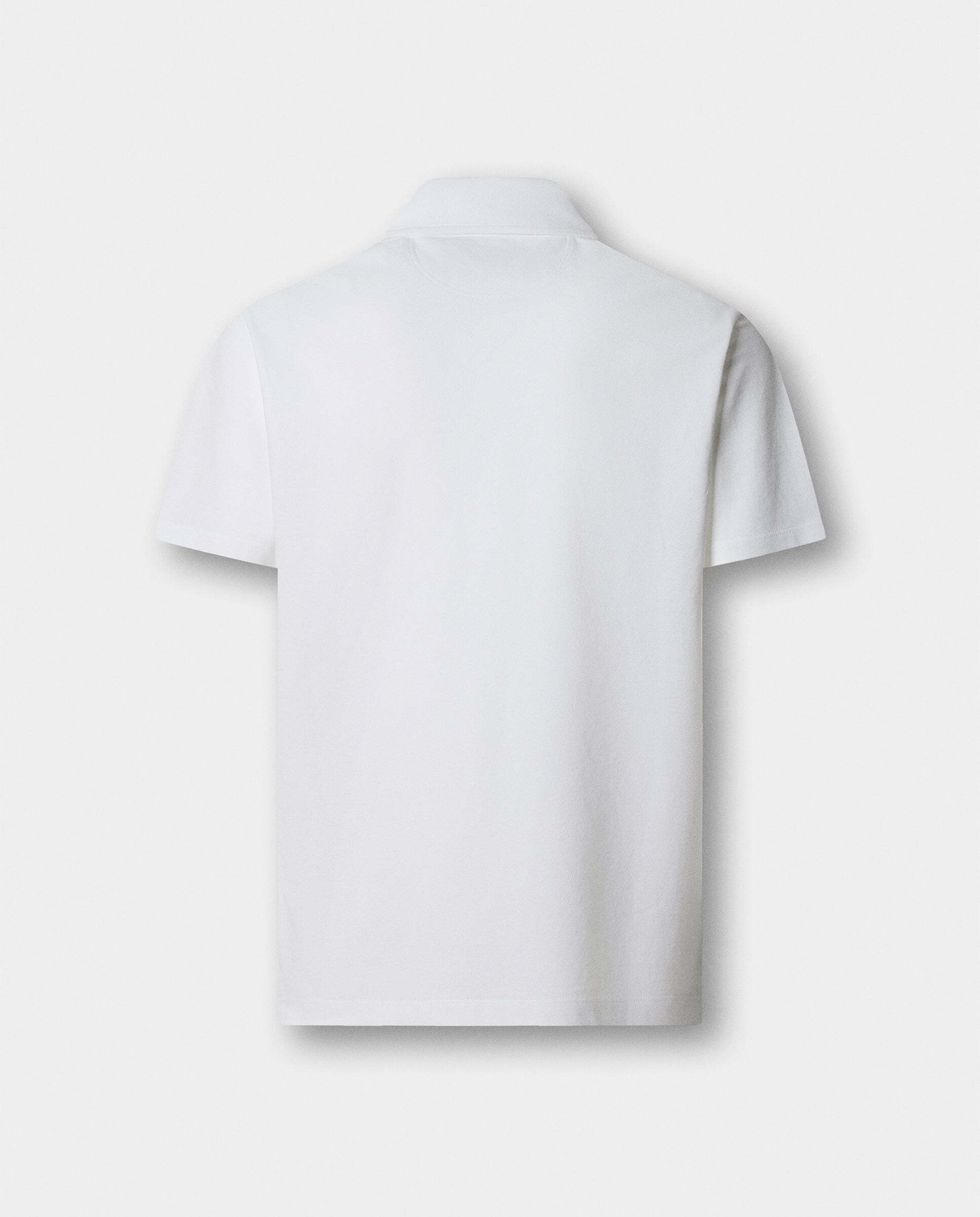 Polo de hombre piqué manga corta fit clásico - Hackett - Blanco Blanco-8