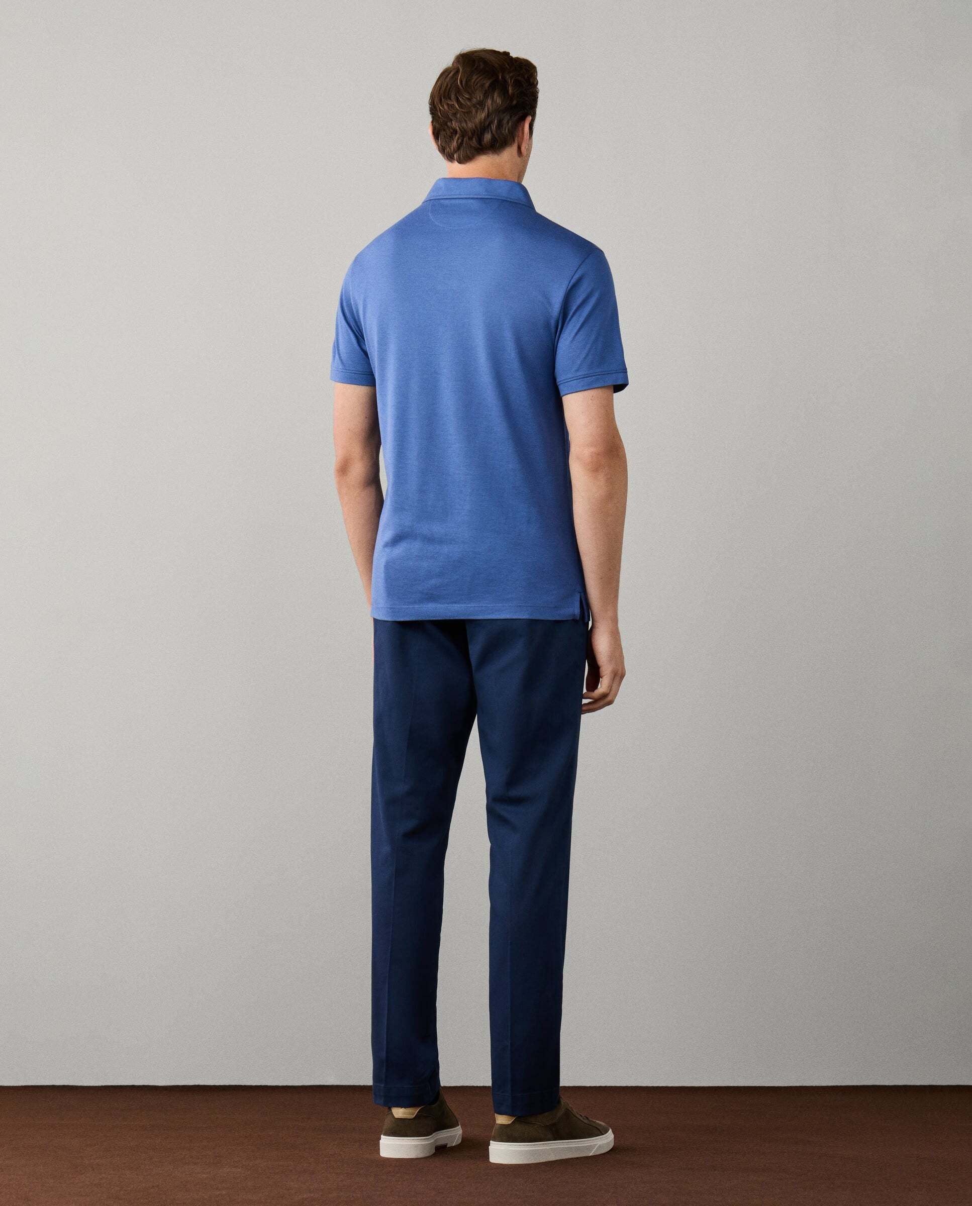 Polo de hombre de viaje manga corta fit clásico - Hackett - Azul Azul-3