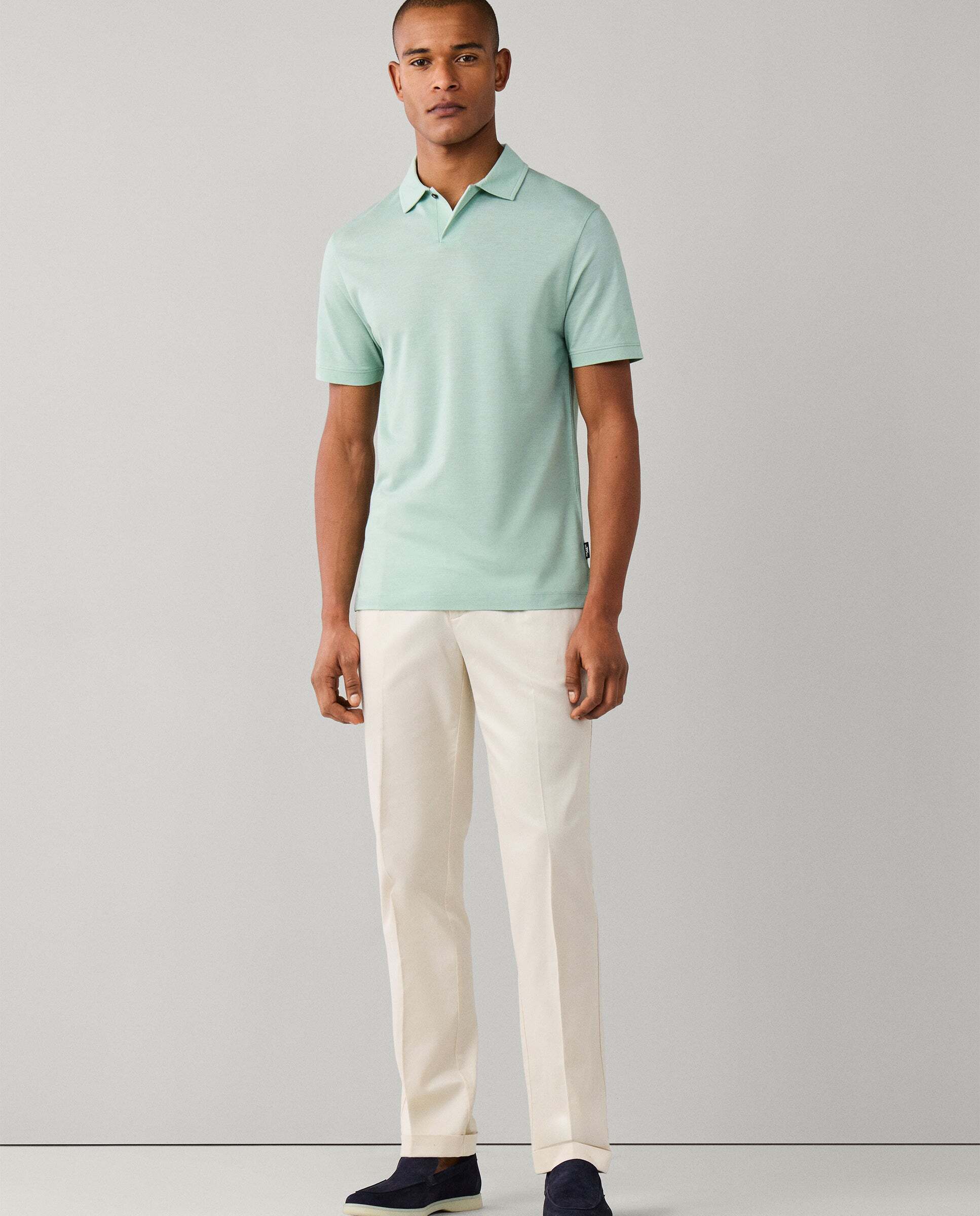 Polo de hombre de viaje manga corta fit clásico - Hackett - Verde Verde-2