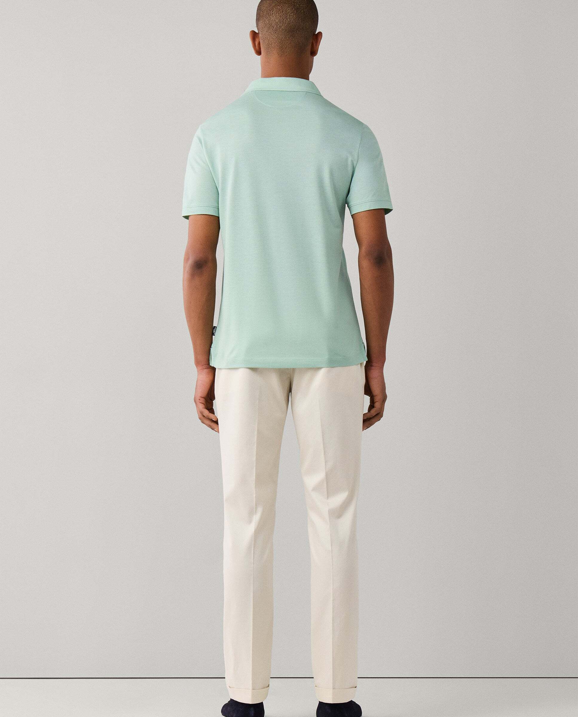 Polo de hombre de viaje manga corta fit clásico - Hackett - Verde Verde-3