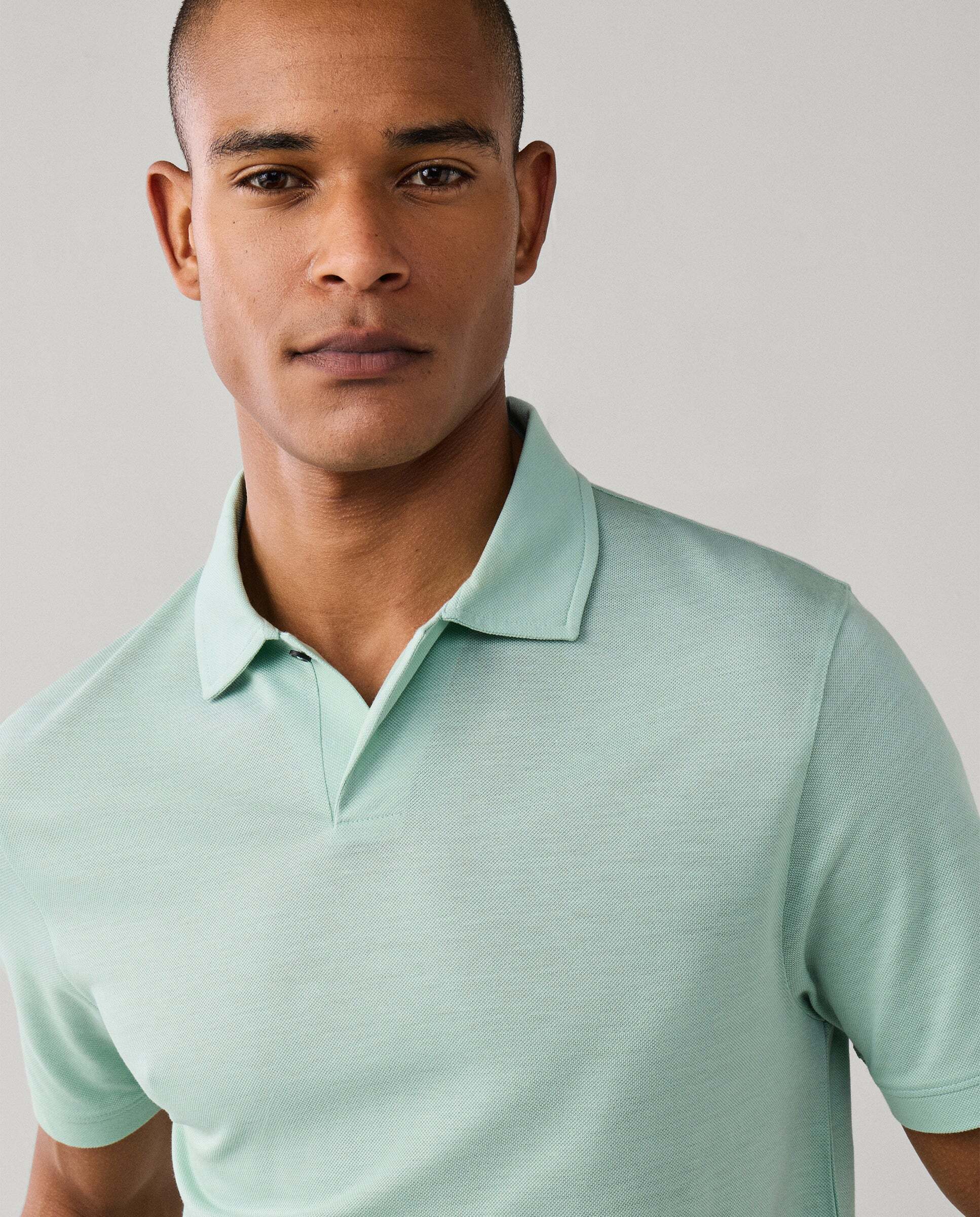 Polo de hombre de viaje manga corta fit clásico - Hackett - Verde Verde-4