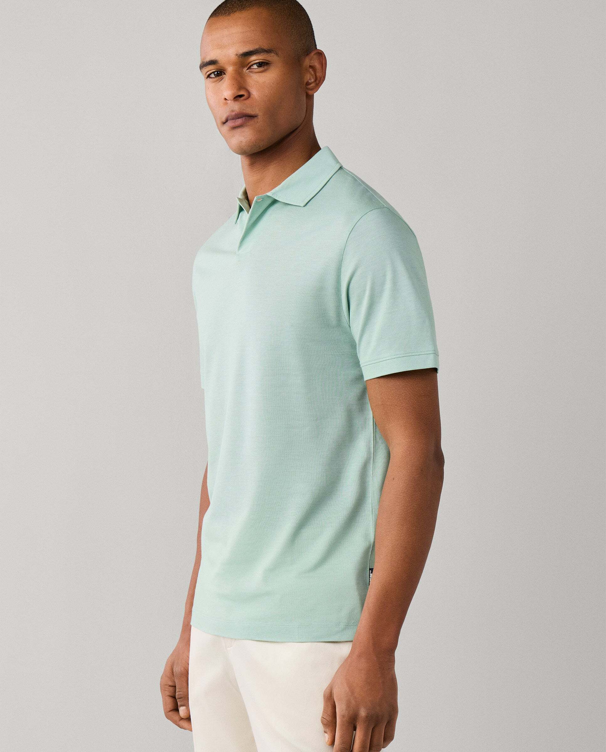Polo de hombre de viaje manga corta fit clásico - Hackett - Verde Verde-6