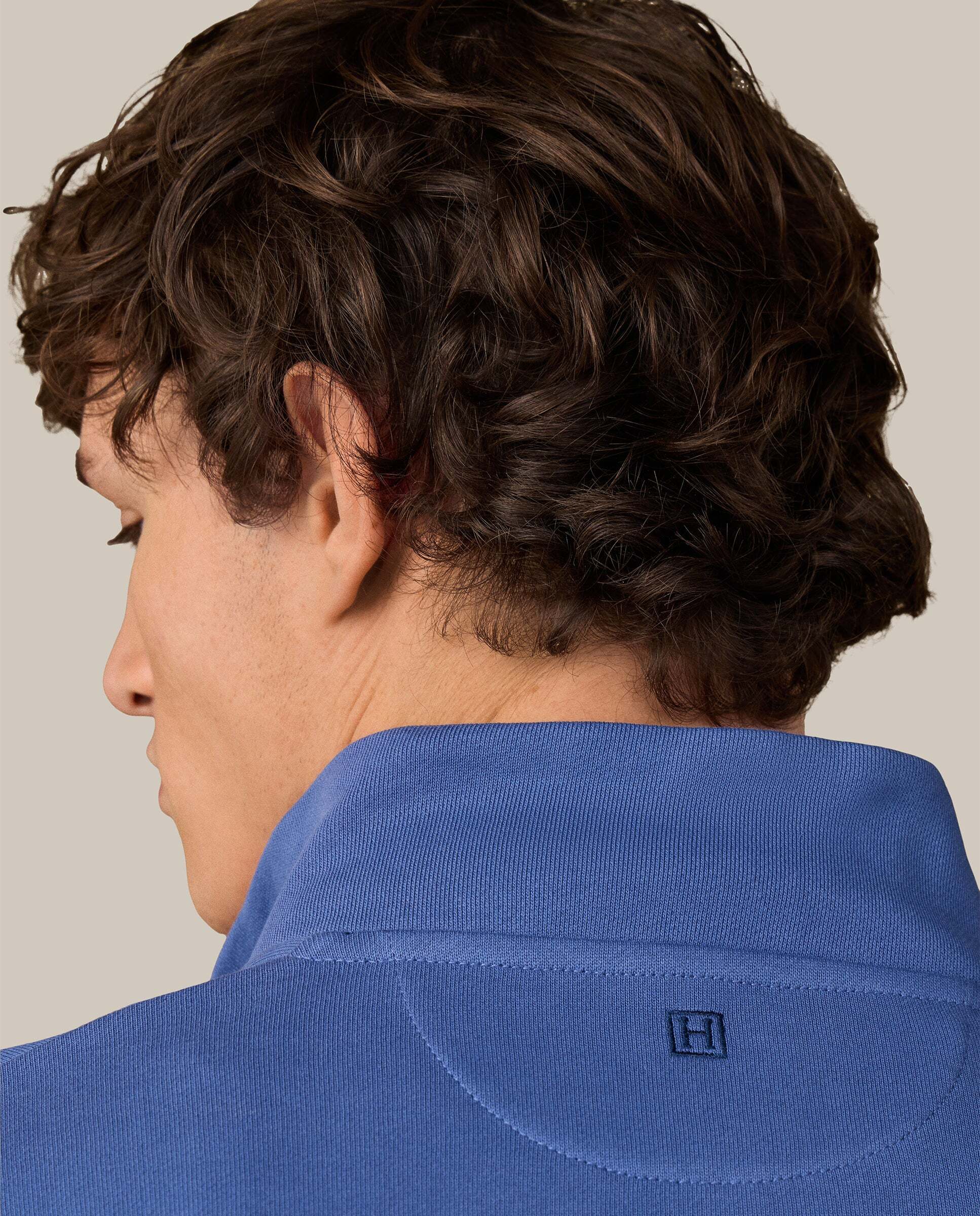 Sudadera de hombre con cremallera con logo h - Hackett - Azul Azul-5