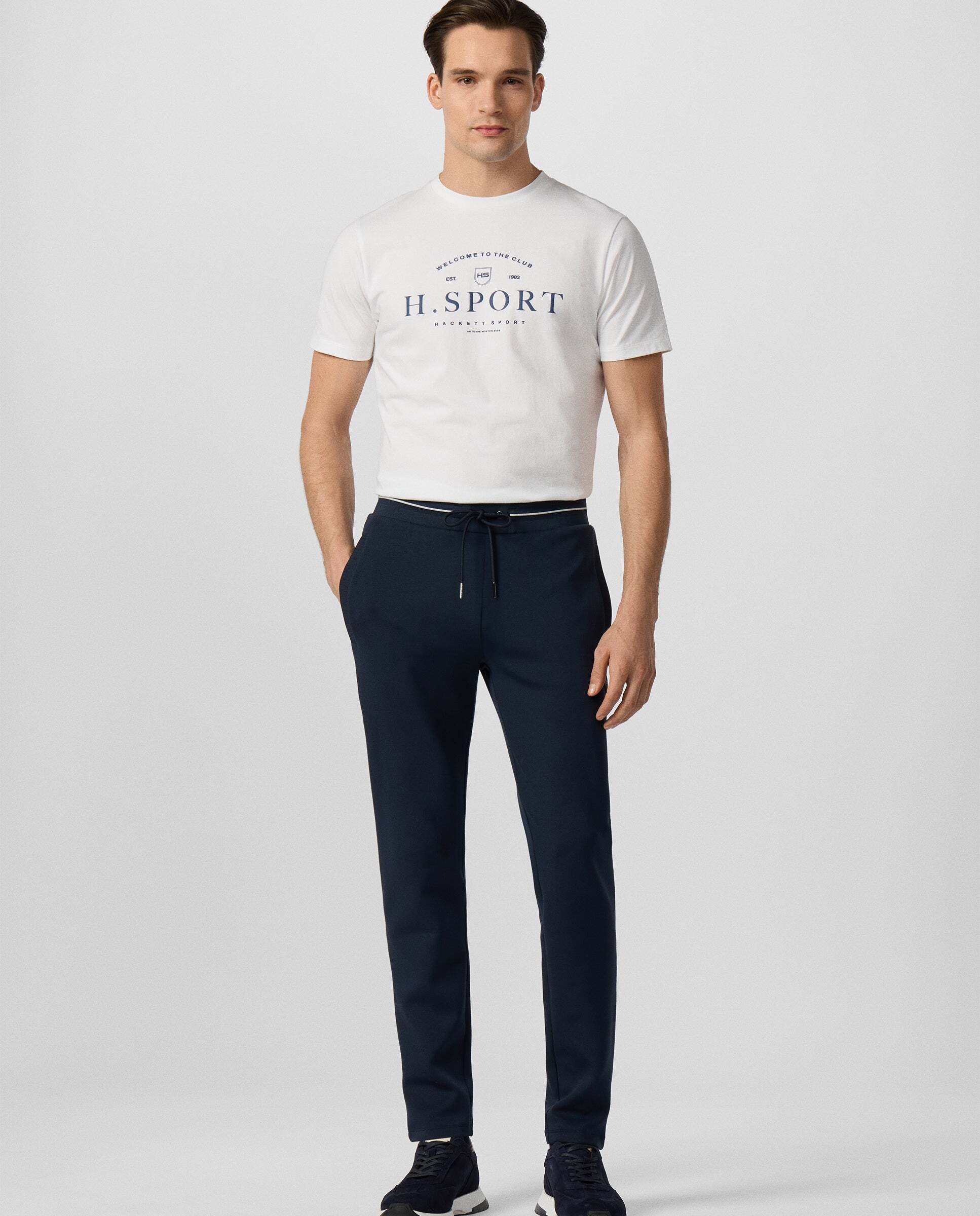 Jogger de hombre de felpa tech track - Hackett - Azul Azul-2