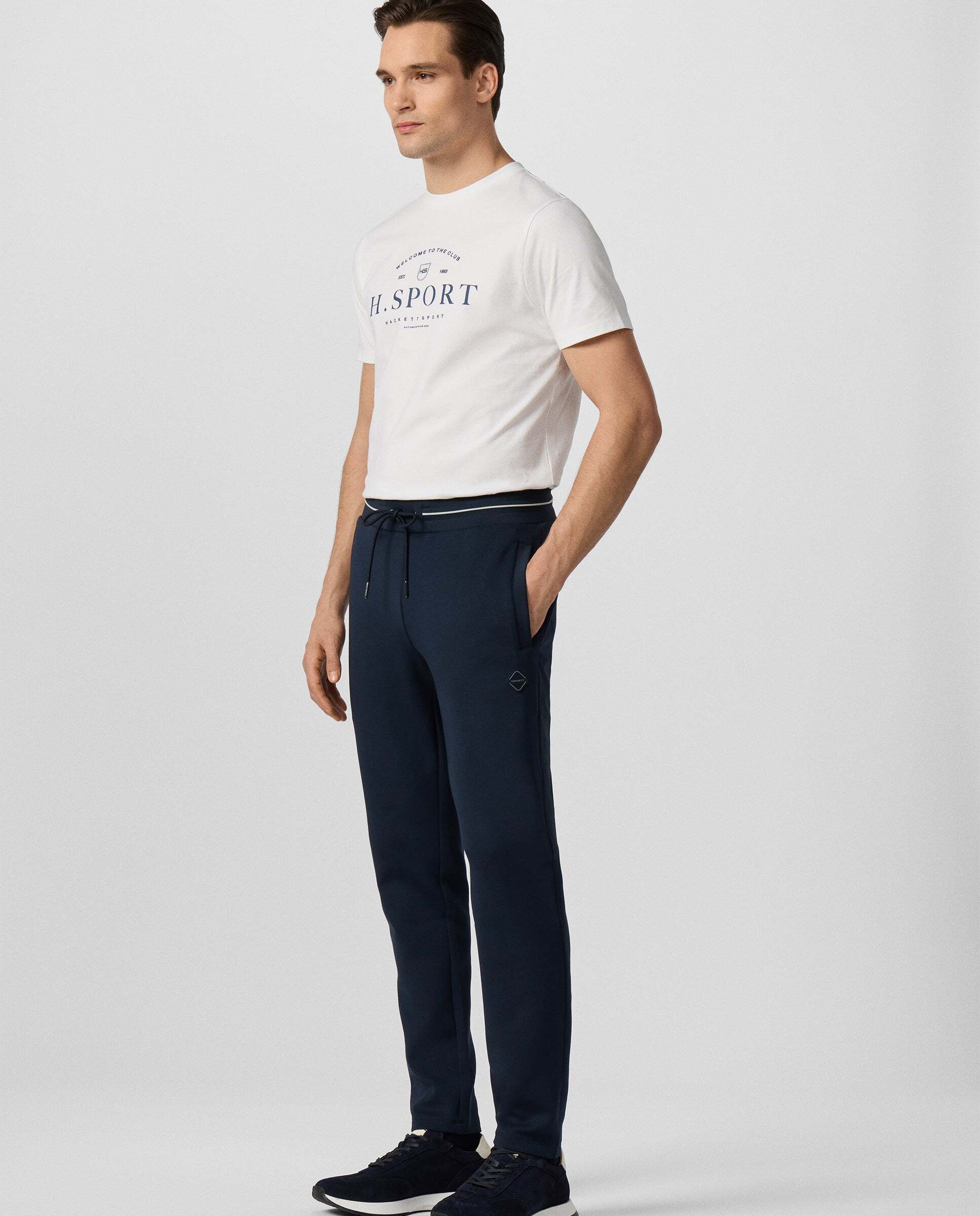 Jogger de hombre de felpa tech track - Hackett - Azul Azul-6