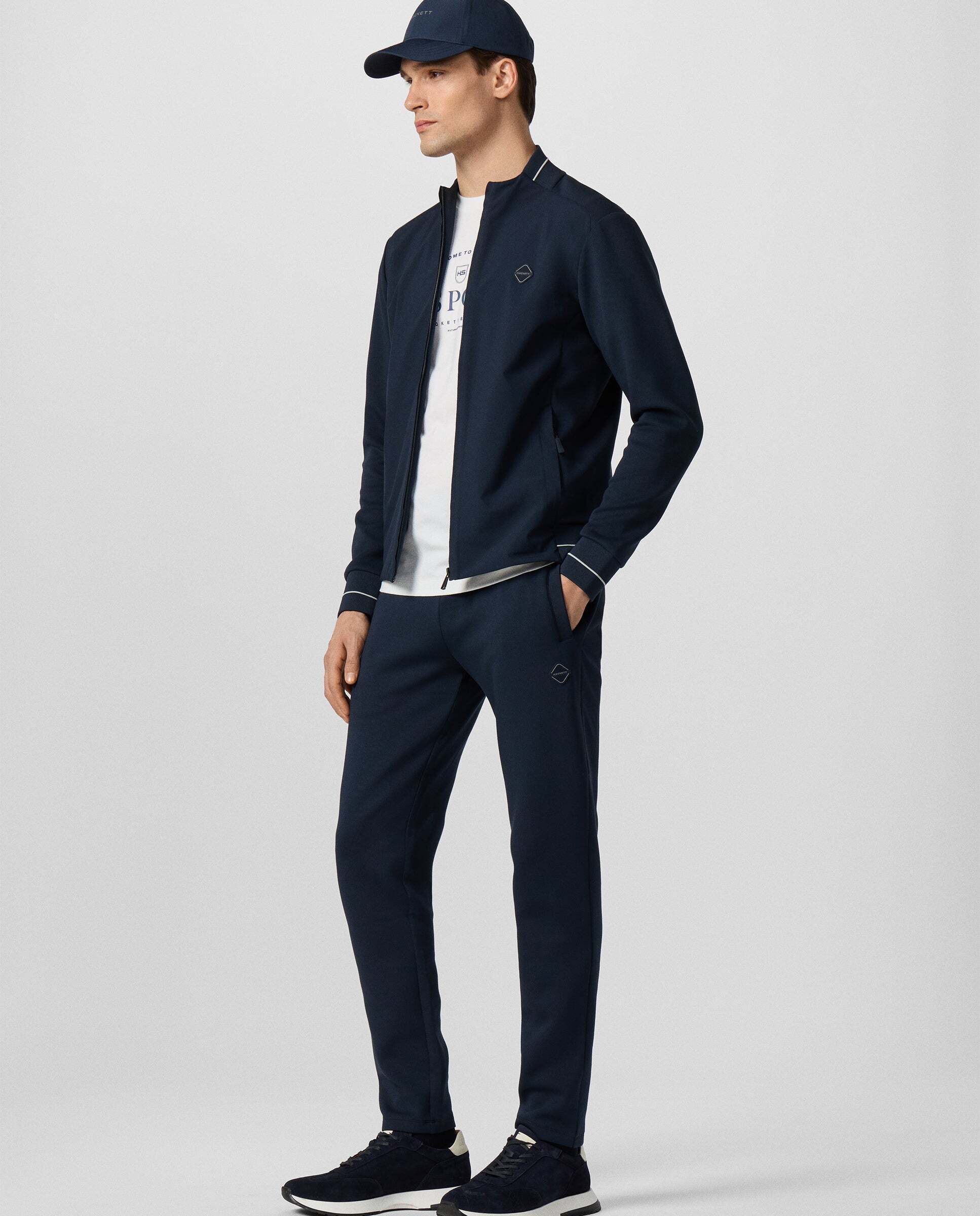 Jogger de hombre de felpa tech track - Hackett - Azul Azul-7