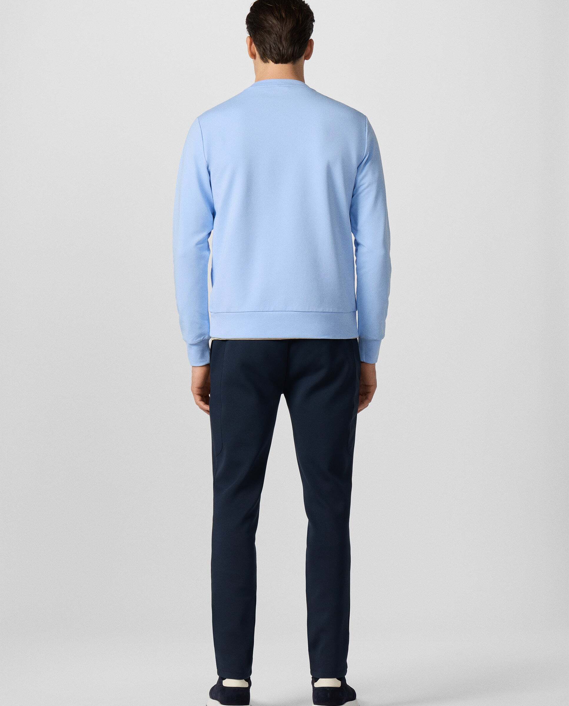 Sudadera de hombre cuello redondo con logo - Hackett - Azul Azul-3