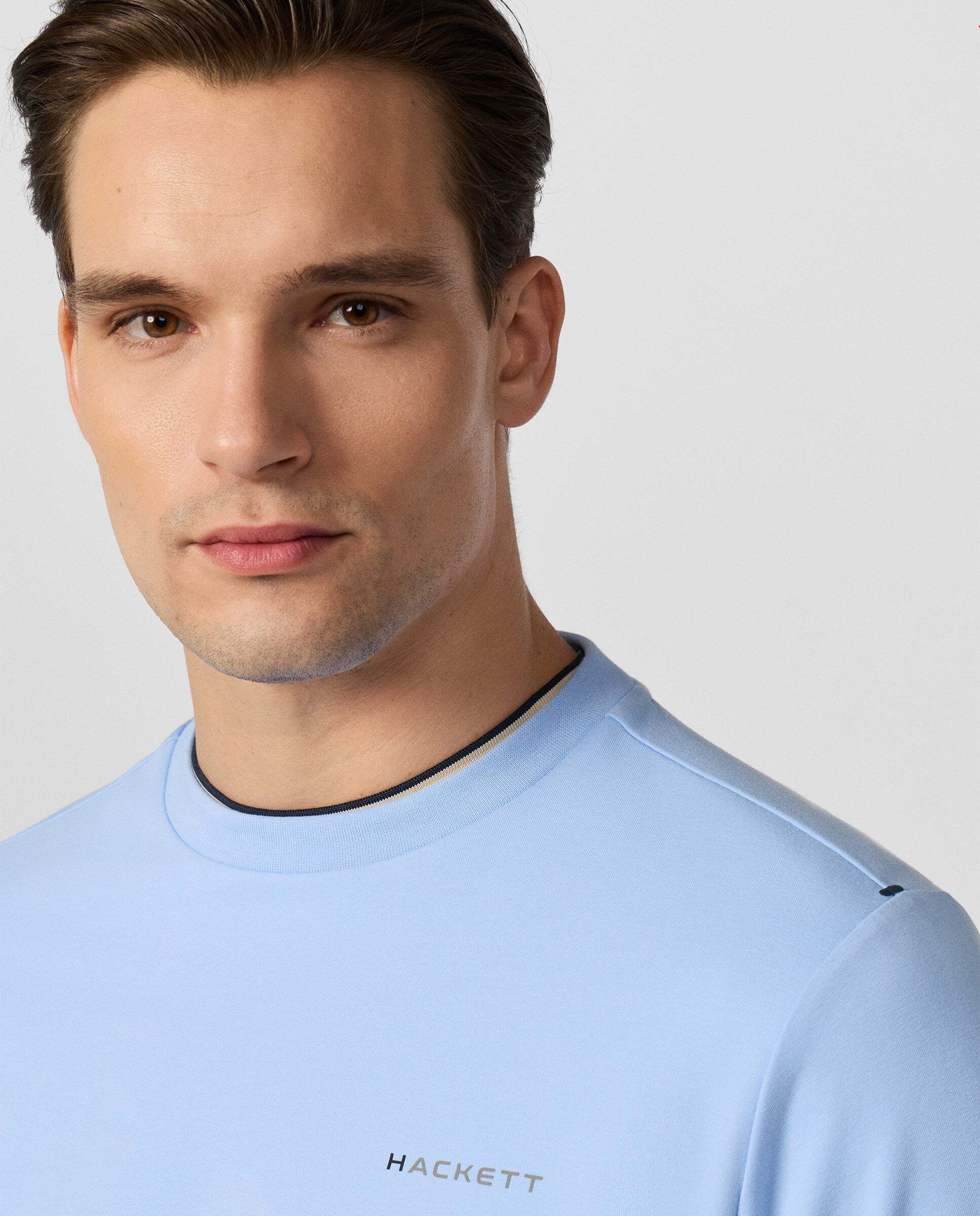 Sudadera de hombre cuello redondo con logo - Hackett - Azul Azul-4