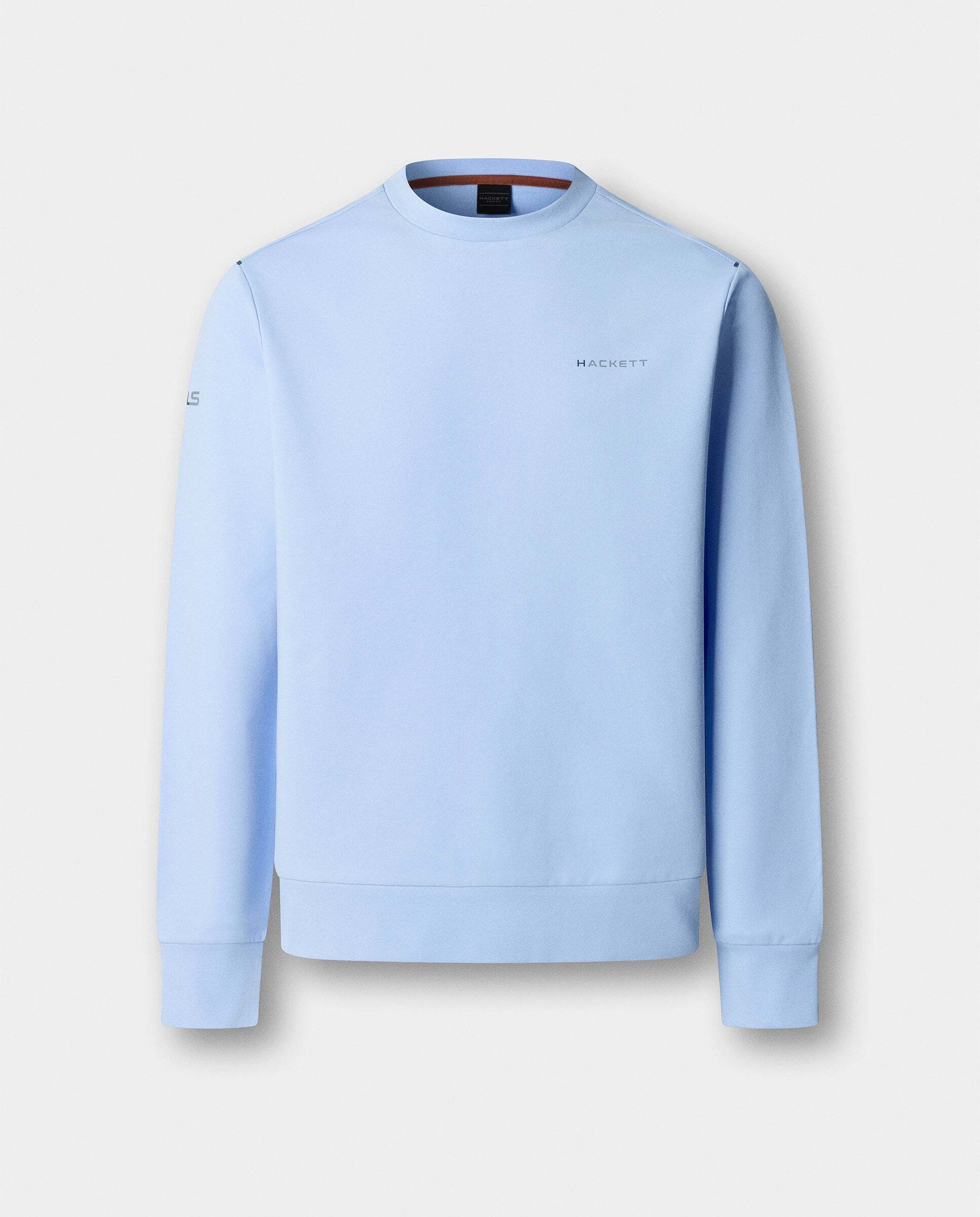 Sudadera de hombre cuello redondo con logo - Hackett - Azul Azul-9