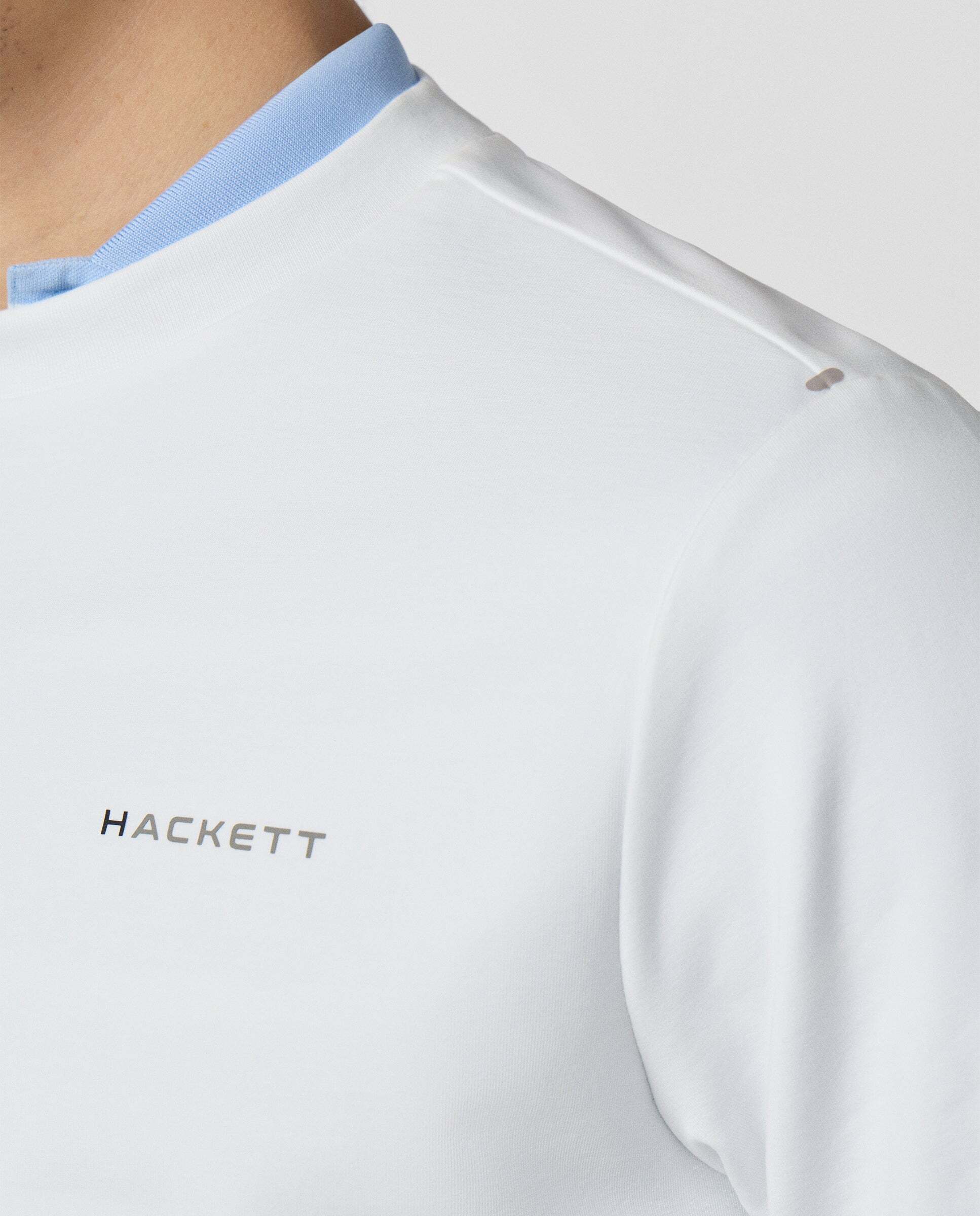 Sudadera de hombre cuello redondo con logo - Hackett - Blanco Blanco-5