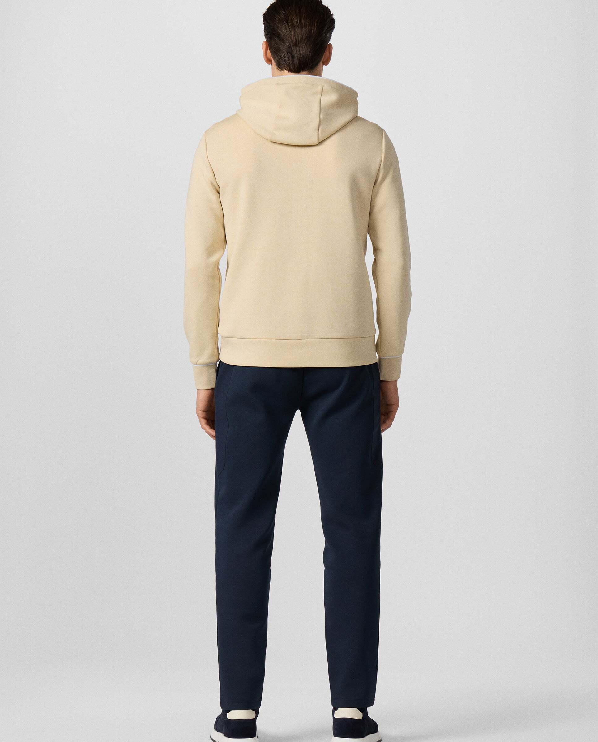 Sudadera de hombre con capucha club - Hackett - Natural Natural-3